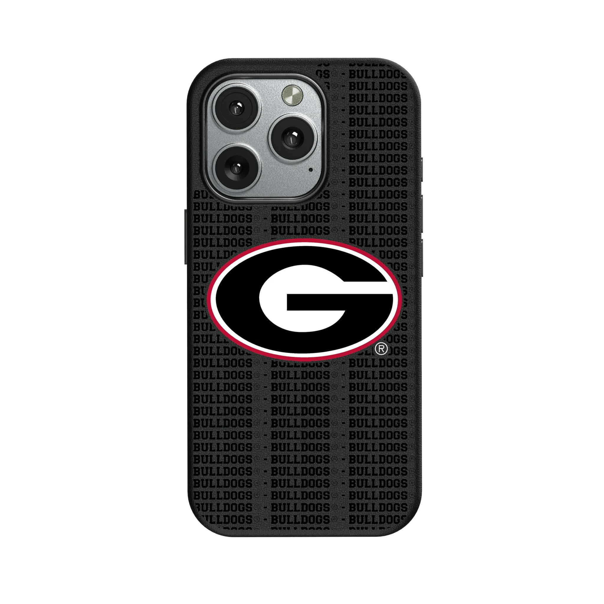 University of Georgia Bulldogs Text Backdrop iPhone MagSafe Compatible Phone Case for Apple iPhone