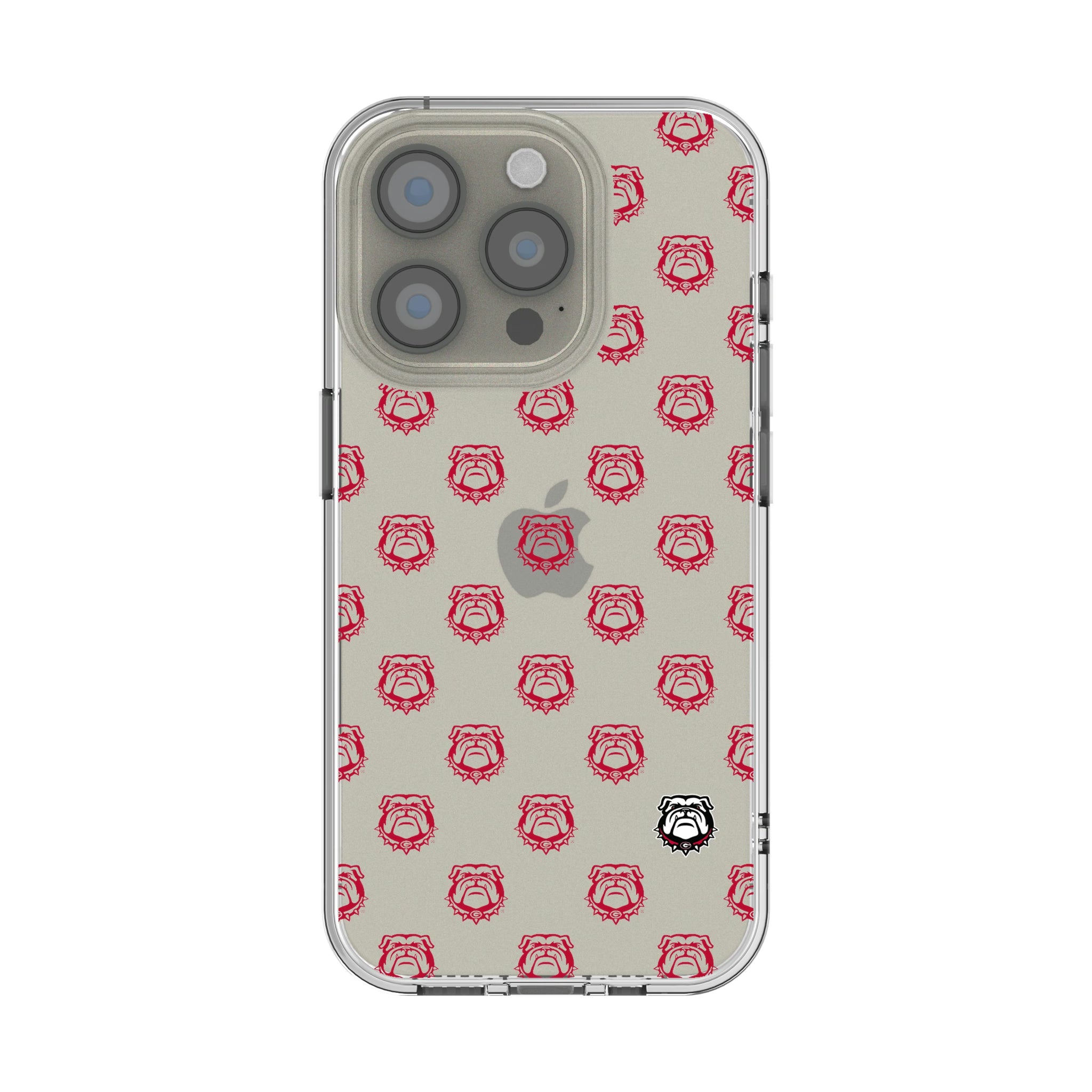 University of Georgia Bulldogs Uga Fashion Pattern iPhone Clear Phone Case for Apple iPhone