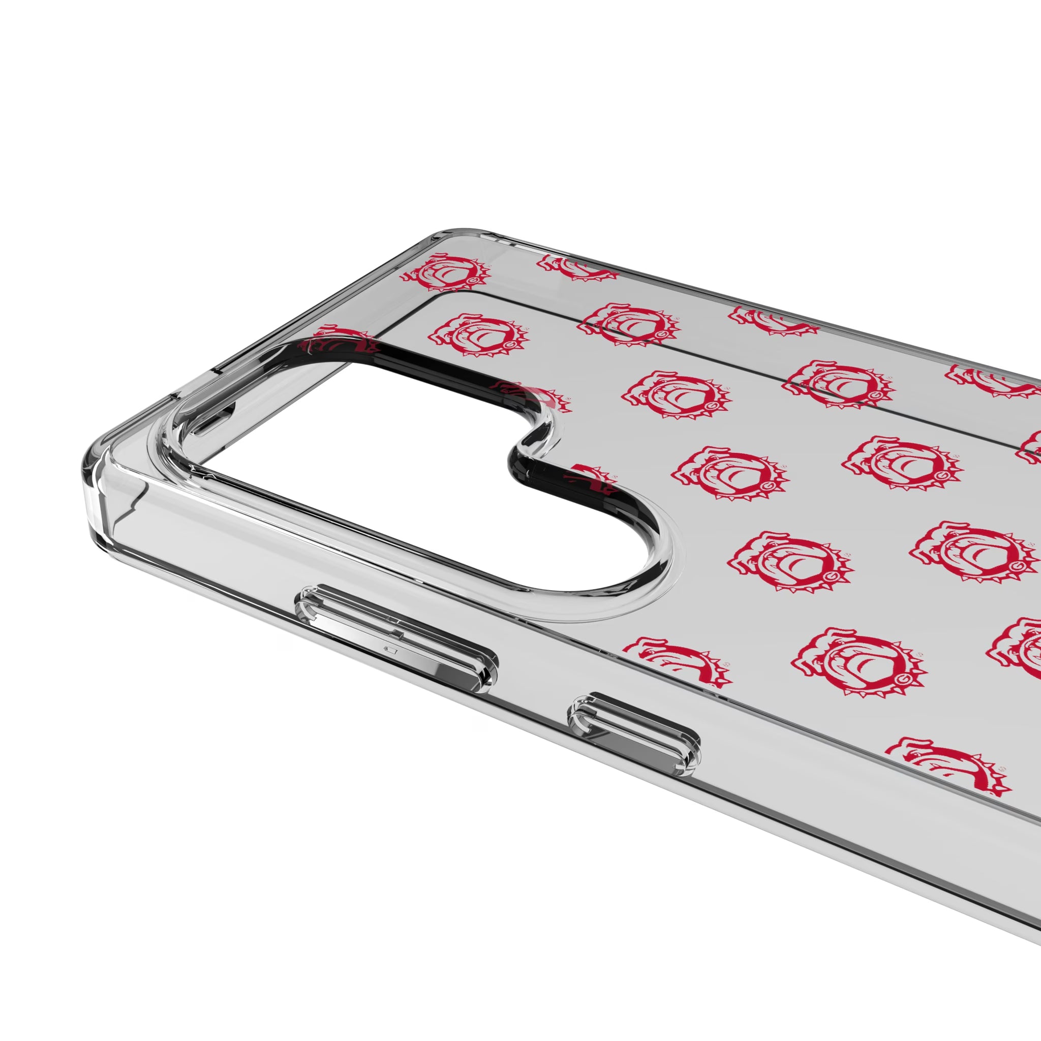 University of Georgia Bulldogs Uga Fashion Pattern Galaxy Clear Phone Case for Samsung Galaxy - Detail