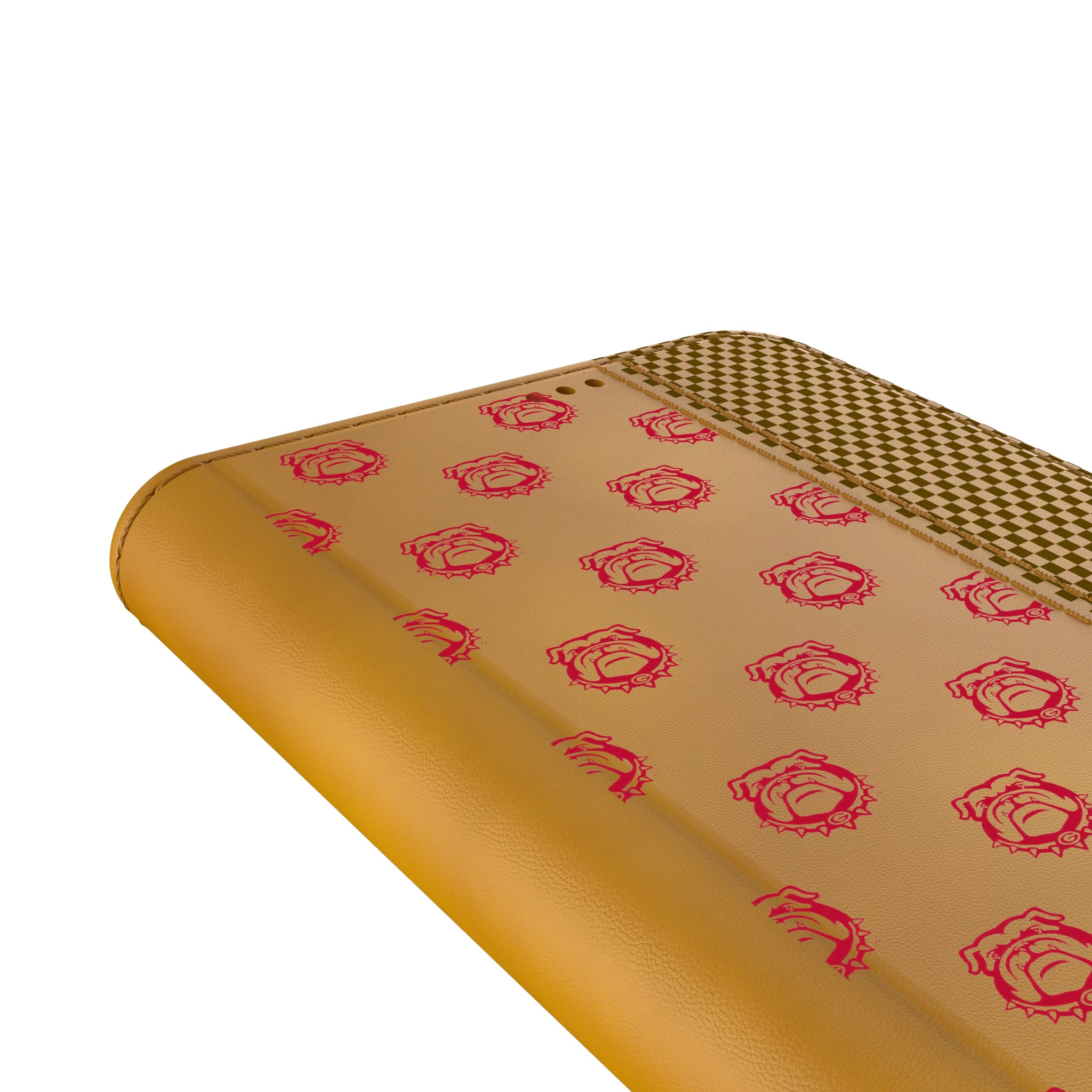 University of Georgia Bulldogs Uga Fashion Pattern Galaxy Folio Phone Case for Samsung Galaxy - Detail