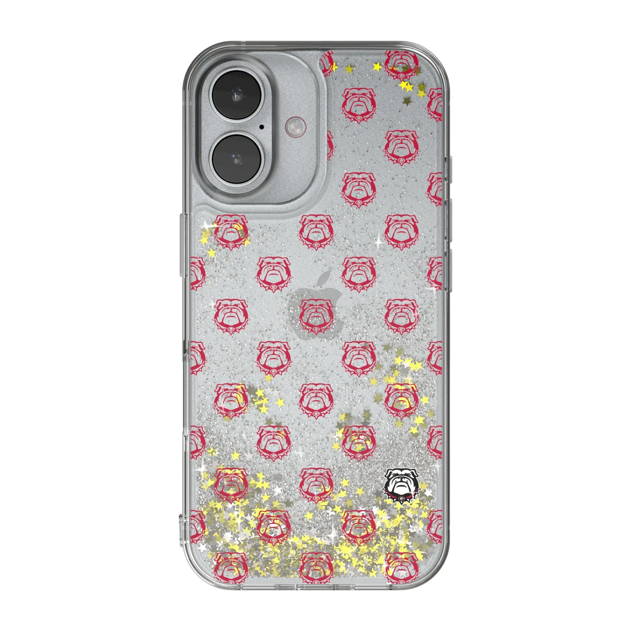 University of Georgia Bulldogs Uga Fashion Pattern iPhone Glitter Phone Case for Apple iPhone