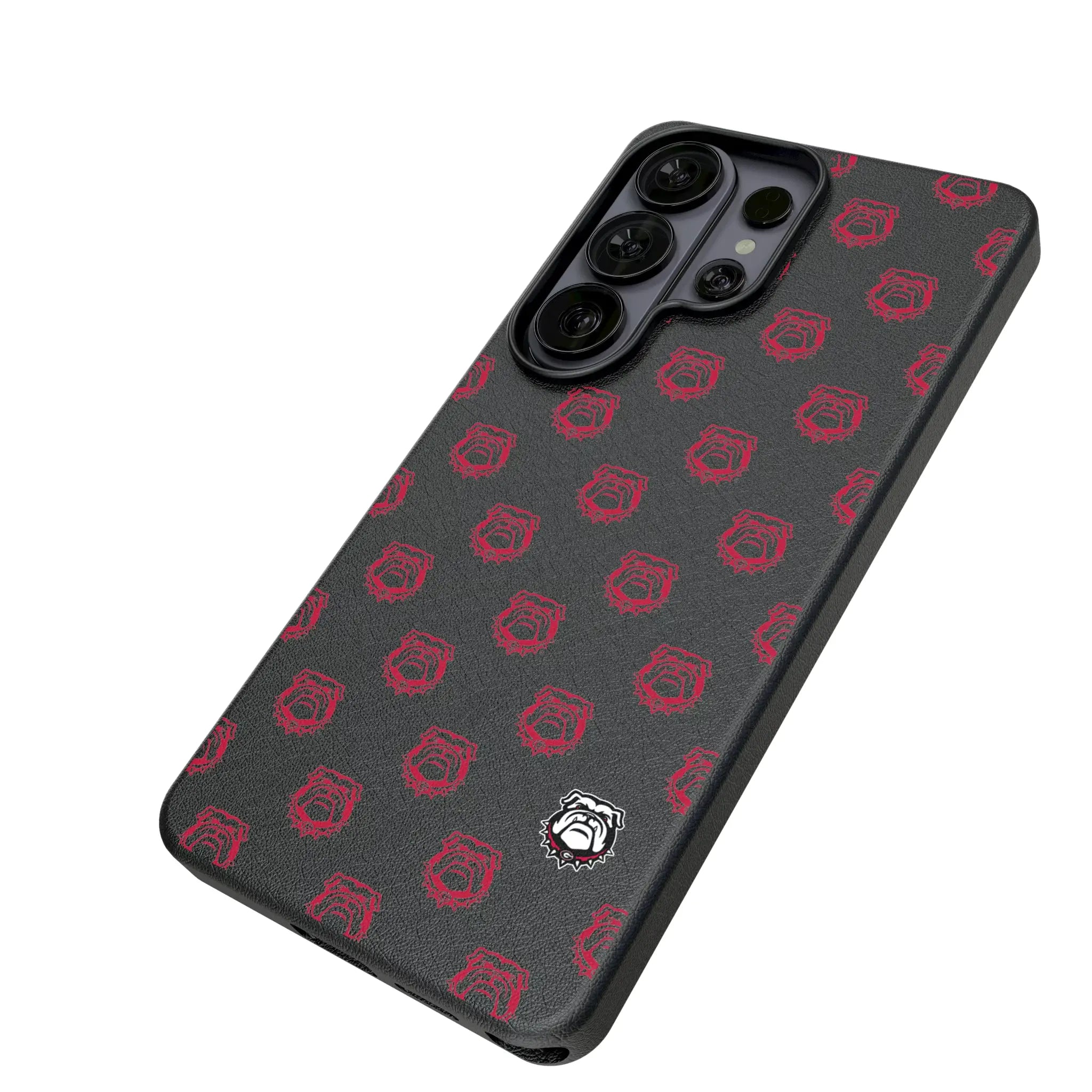 University of Georgia Bulldogs Uga Fashion Pattern Galaxy MagSafe Compatible Phone Case for Samsung Galaxy - Isometric View#Device_Galaxy S26 Ultra