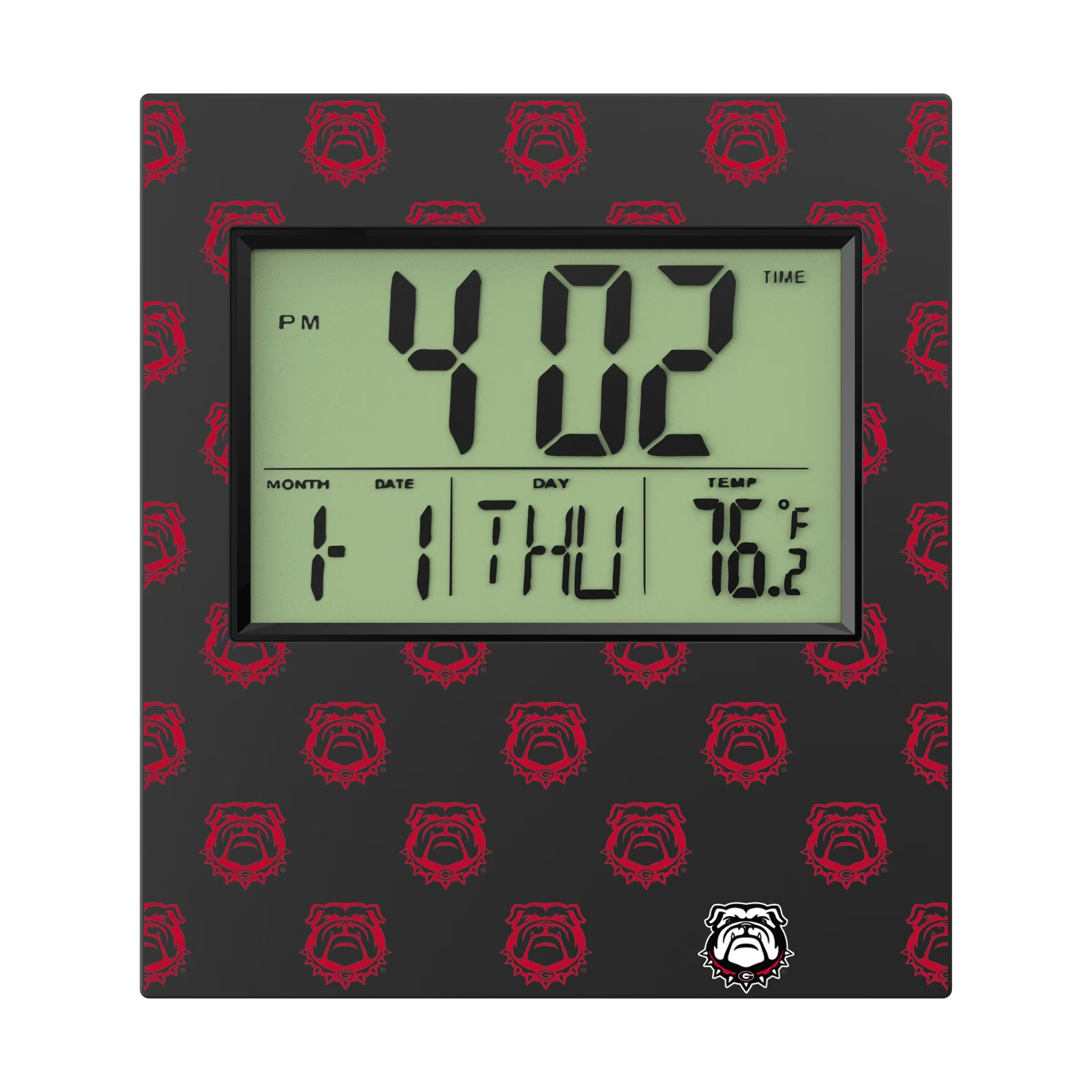 University of Georgia Bulldogs Uga Fashion Pattern Wall Clock