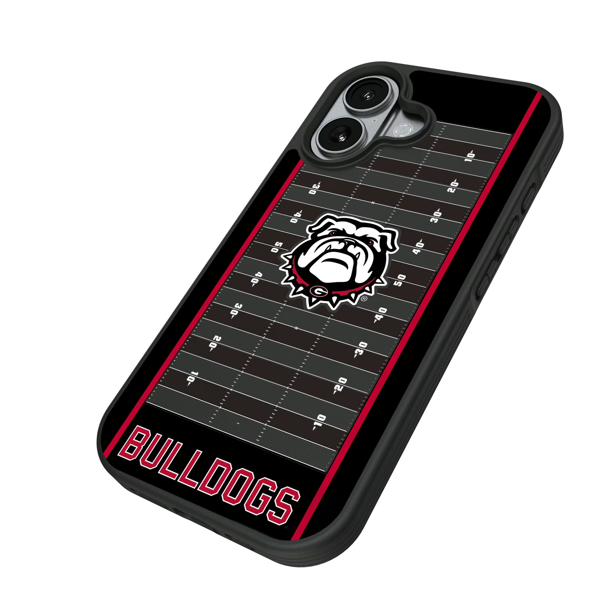 University of Georgia Bulldogs Uga Field iPhone Bump Phone Case for Apple iPhone - Isometric View#Device_iPhone 17