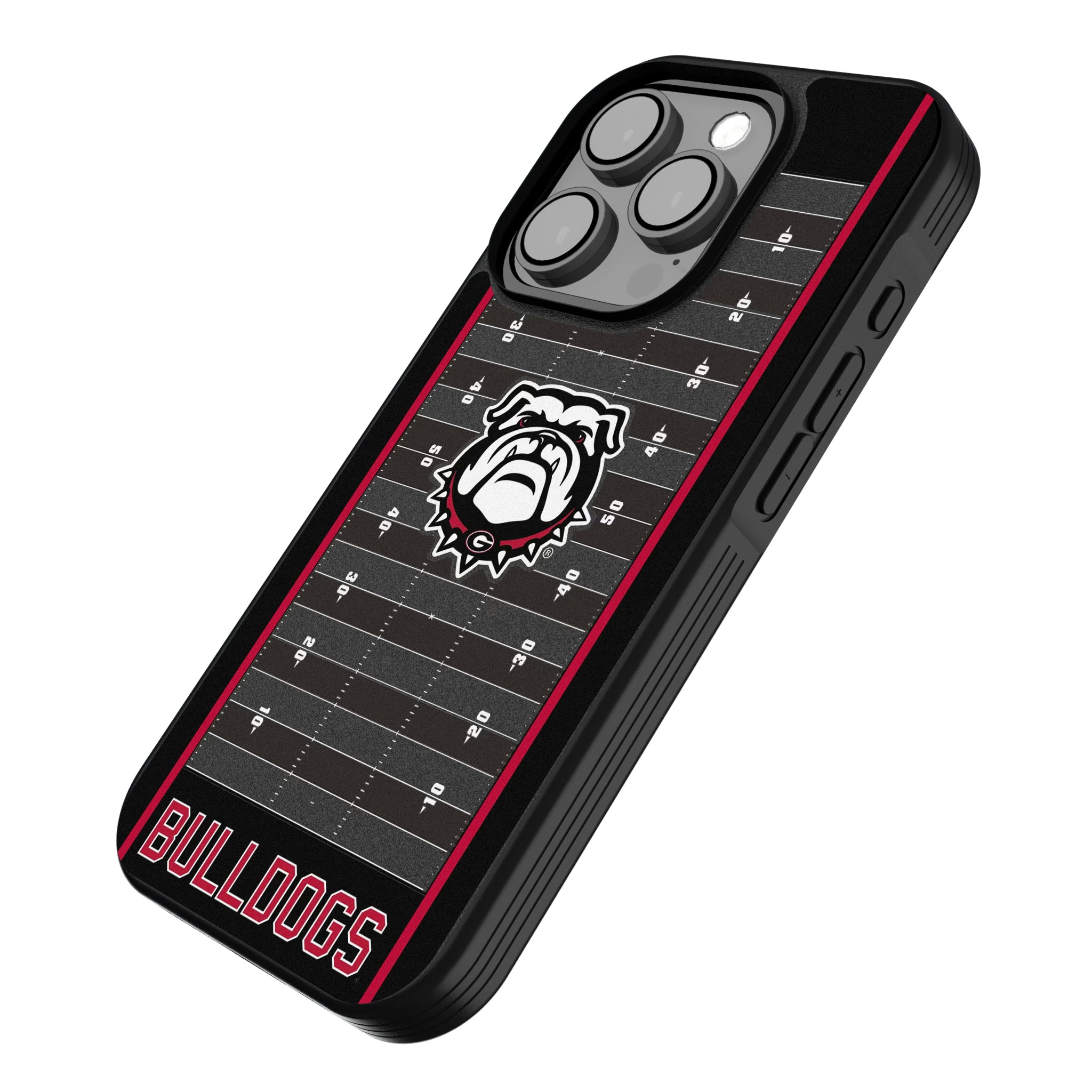 University of Georgia Bulldogs Uga Field iPhone Bump Phone Case for Apple iPhone - Isometric View
