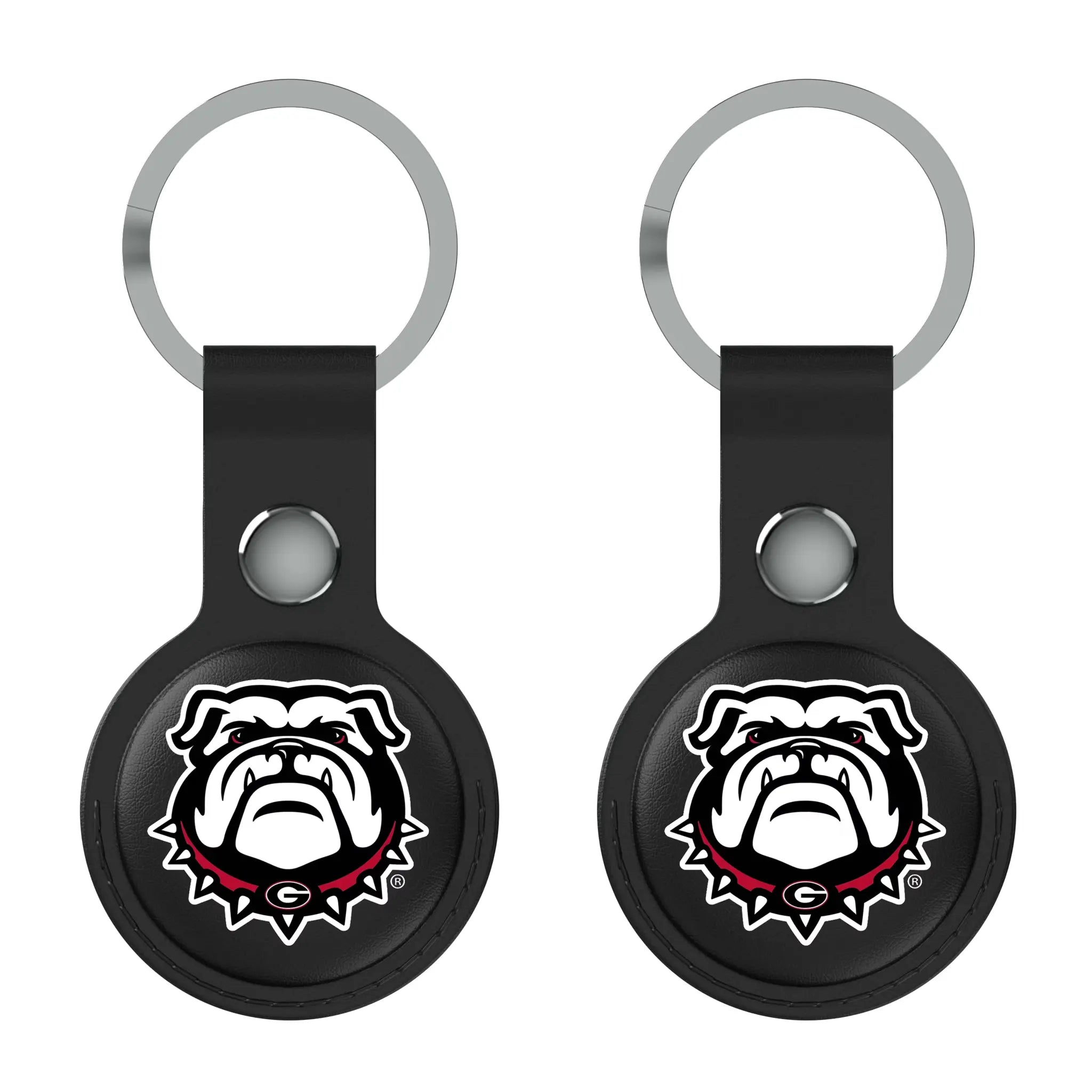 University of Georgia Bulldogs Uga Insignia AirTag Black Airtag Holder 2-Pack