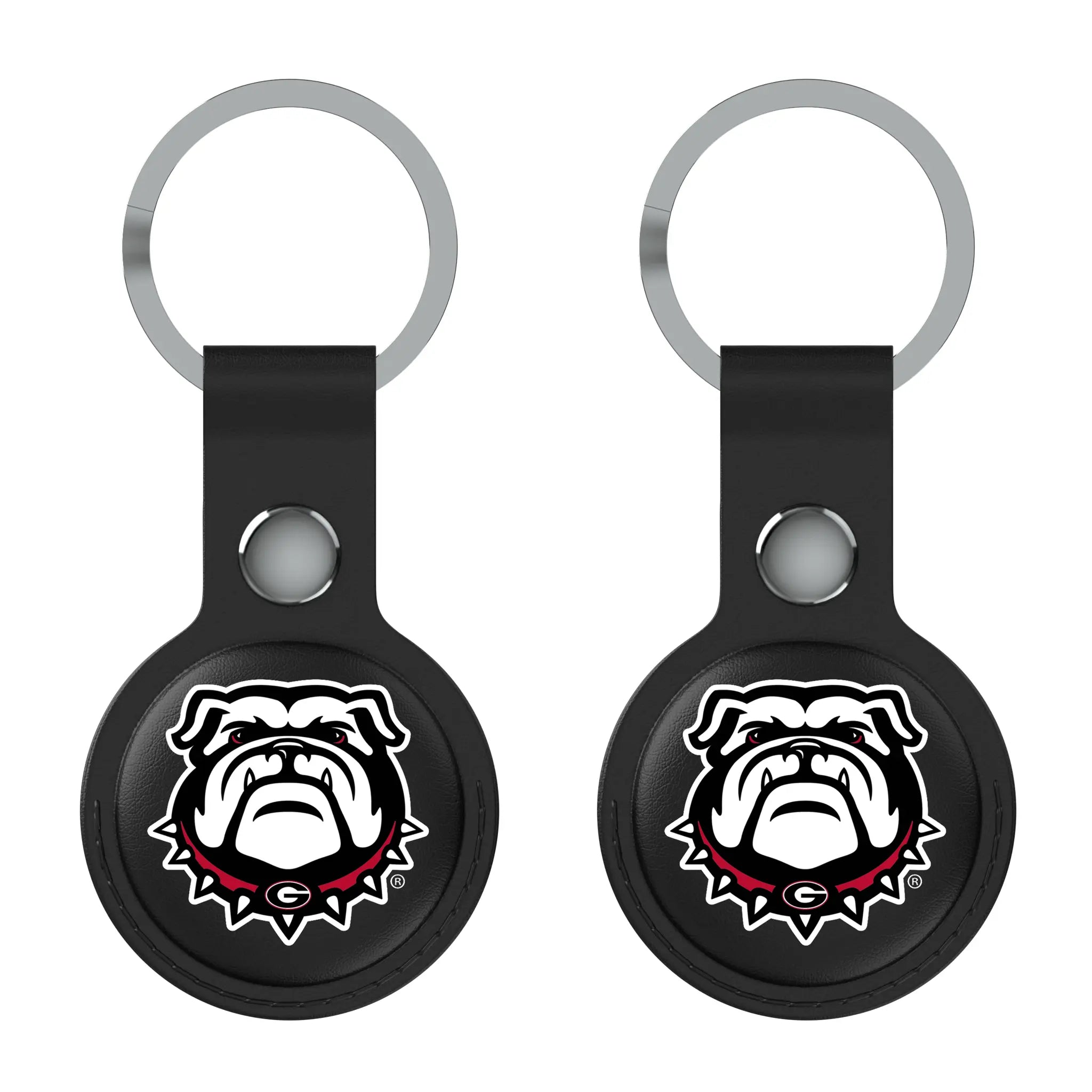 University of Georgia Bulldogs Uga Insignia AirTag Black Airtag Holder 2-Pack