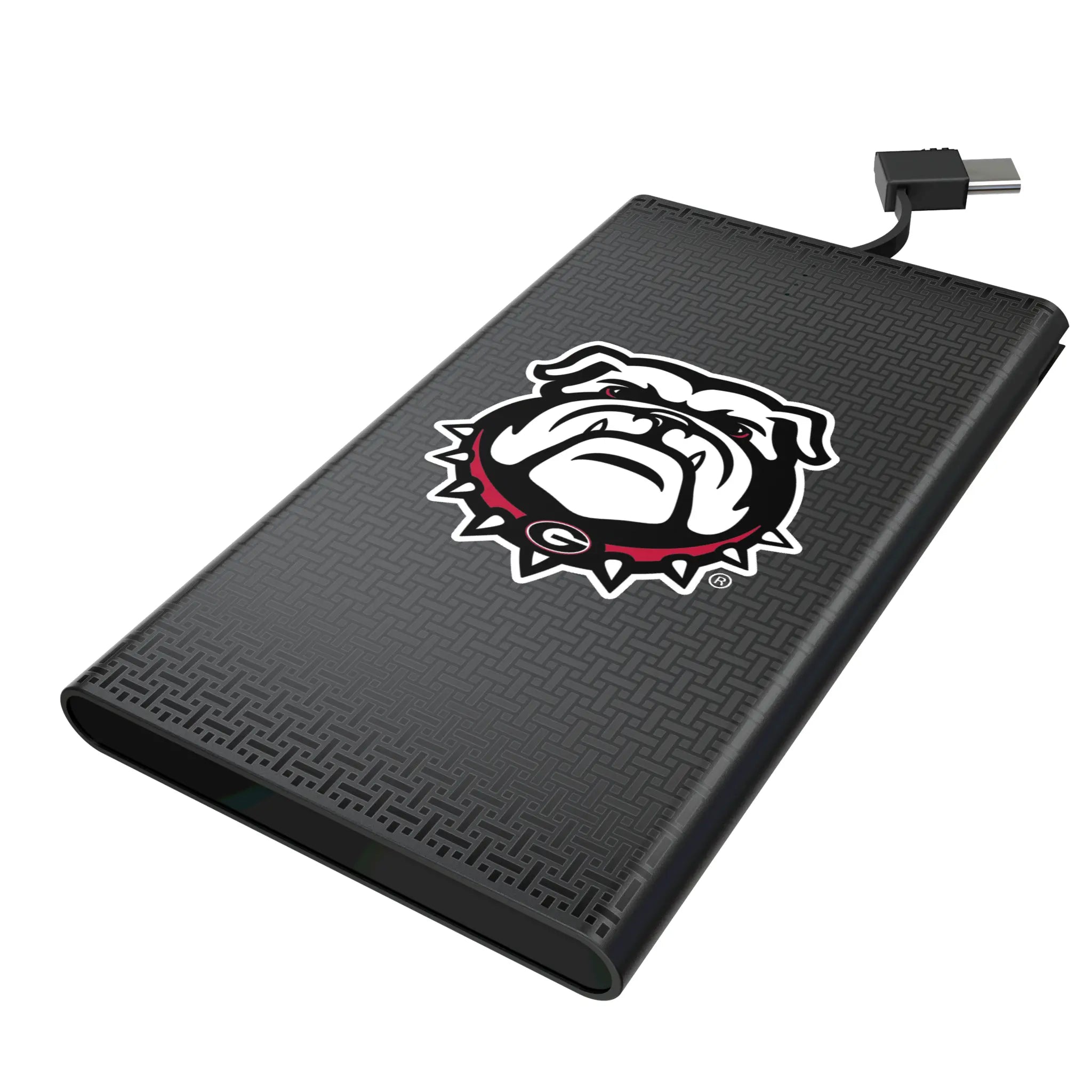 University of Georgia Bulldogs Uga Linen 5000mAh Flat Power Bank
