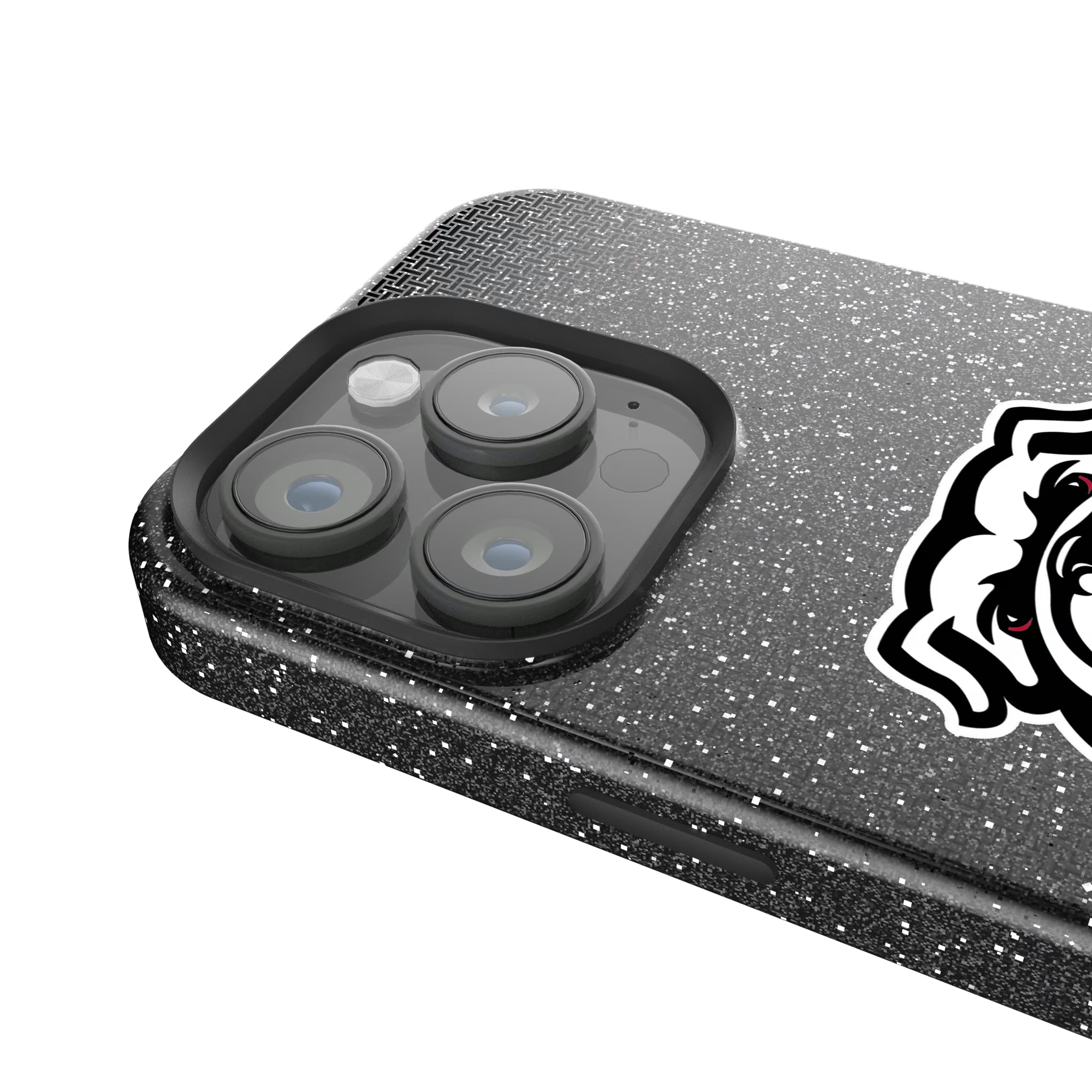 University of Georgia Bulldogs Uga Linen iPhone Bling Phone Case for Apple iPhone - Detail