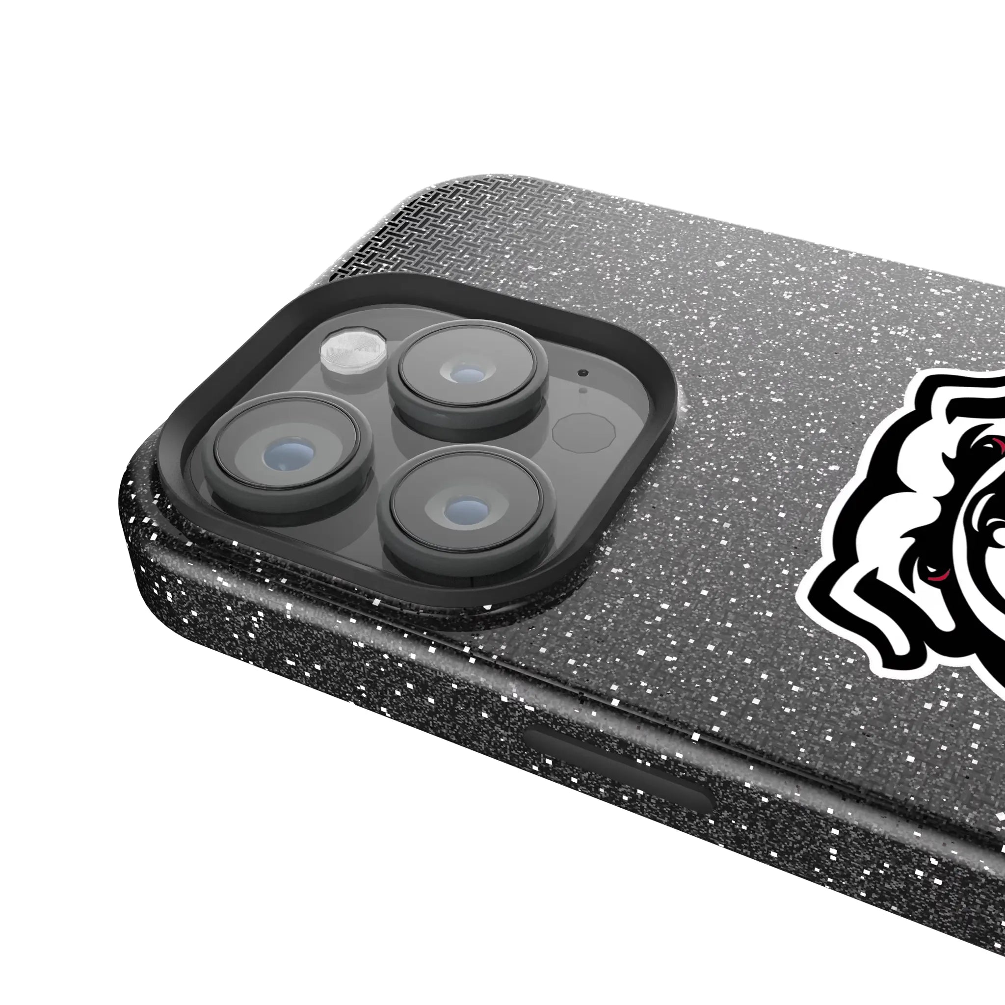 University of Georgia Bulldogs Uga Linen iPhone Bling Phone Case for Apple iPhone - Detail