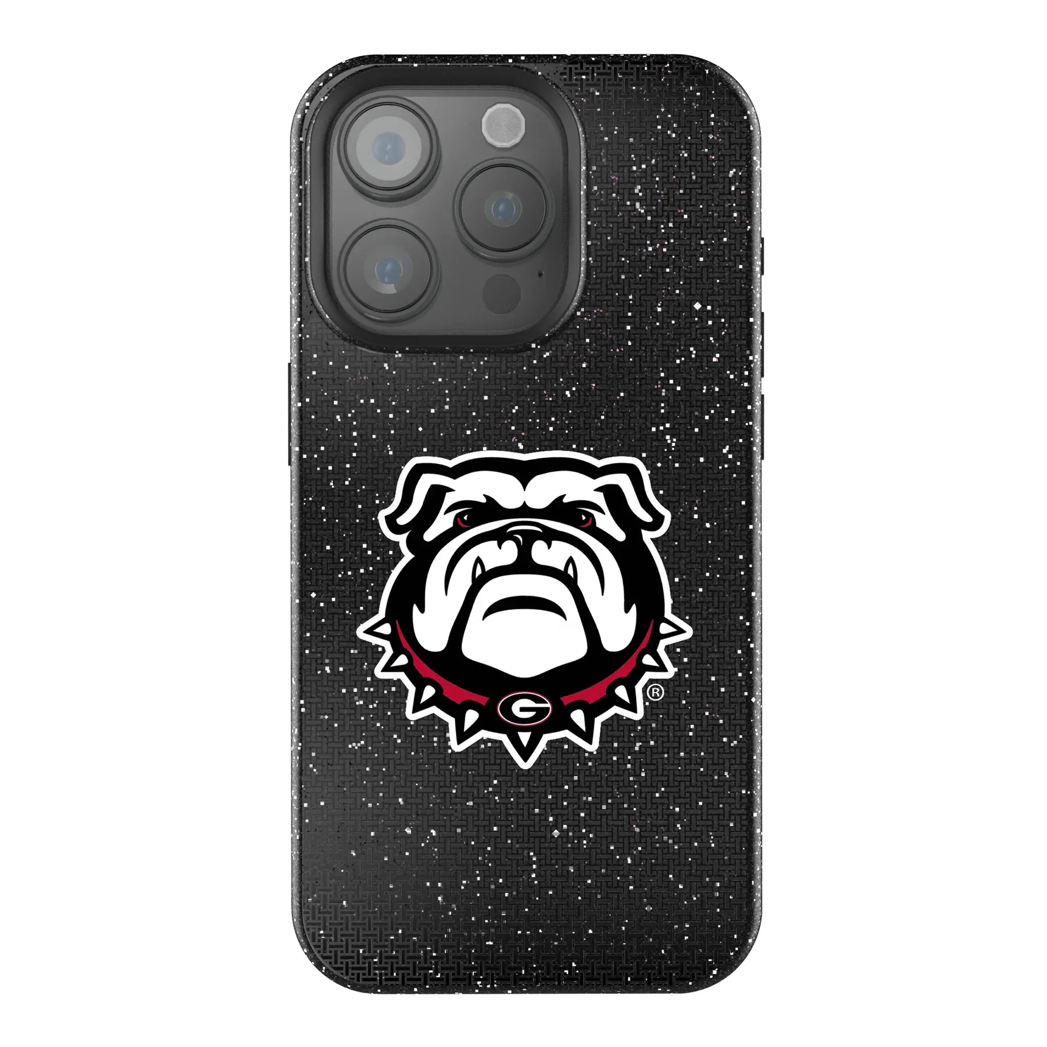 University of Georgia Bulldogs Uga Linen iPhone Bling Phone Case for Apple iPhone