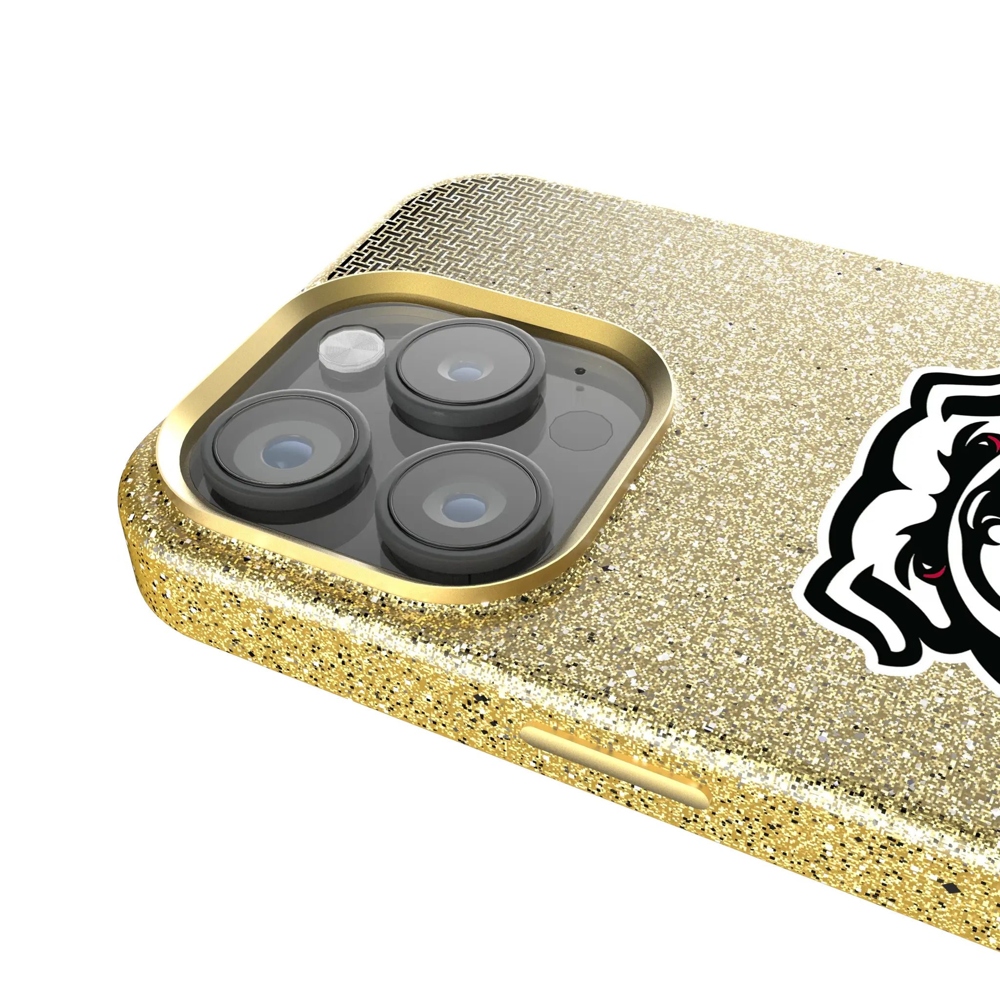 University of Georgia Bulldogs Uga Linen iPhone Bling Phone Case for Apple iPhone - Detail