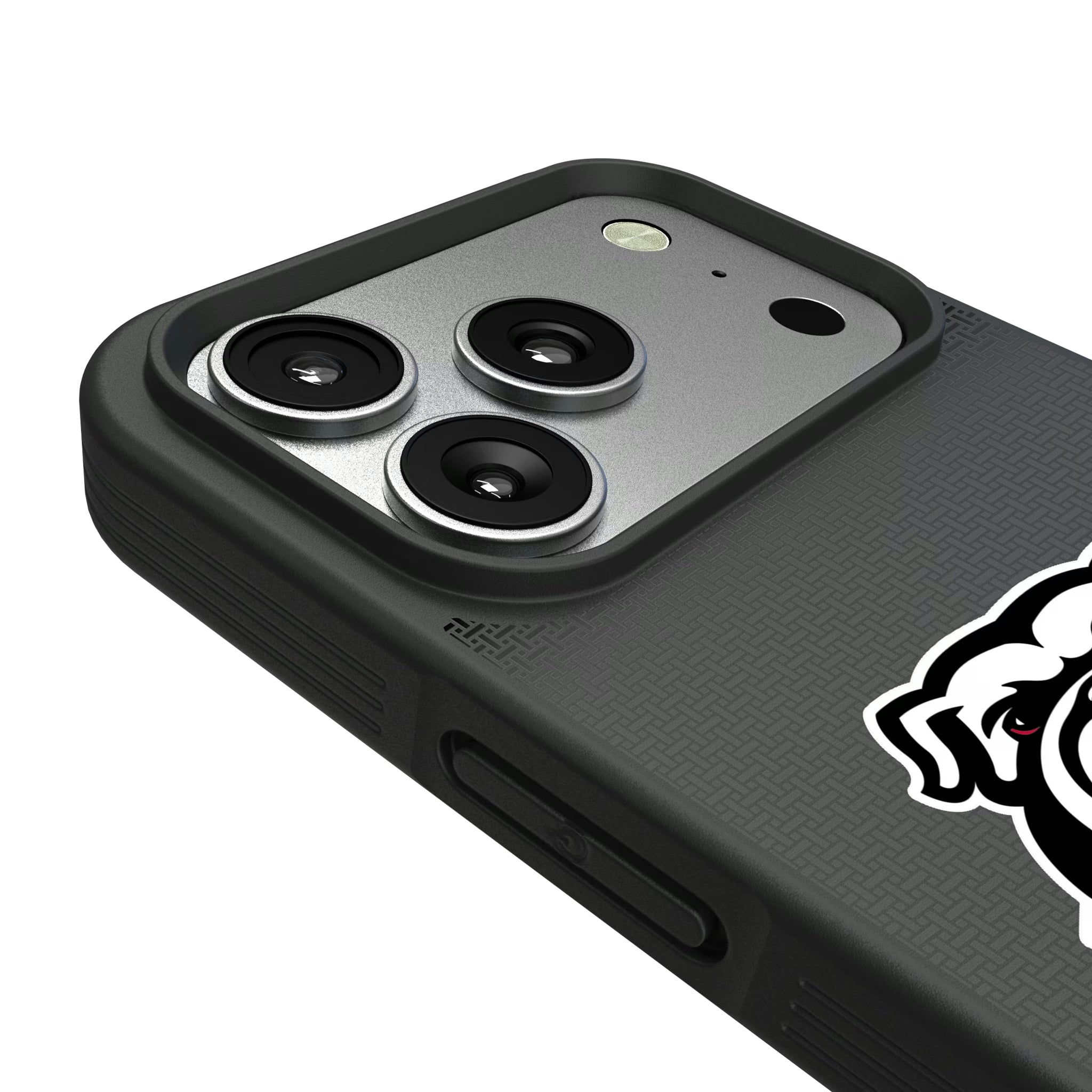 University of Georgia Bulldogs Uga Linen iPhone Bump Phone Case for Apple iPhone - Detail#Device_iPhone 17 Pro