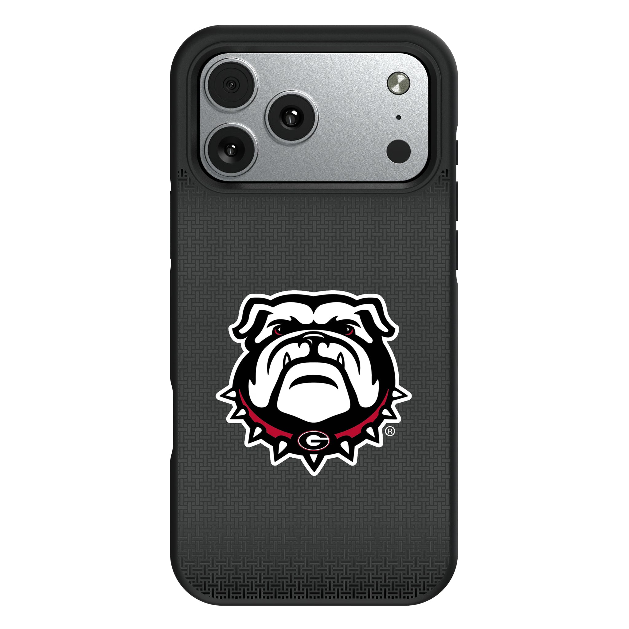 University of Georgia Bulldogs Uga Linen iPhone Bump Phone Case for Apple iPhone#Device_iPhone 17 Pro Max