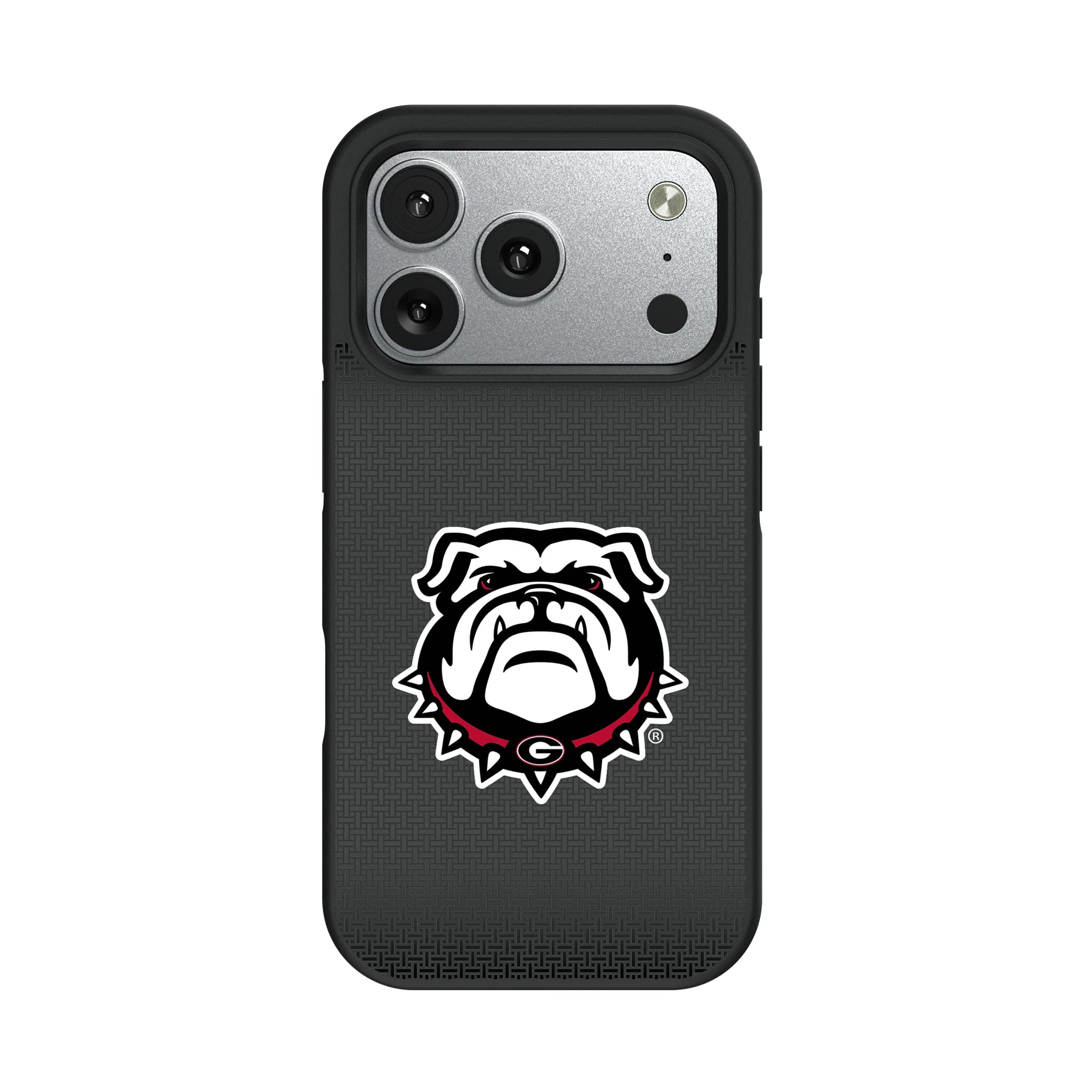 University of Georgia Bulldogs Uga Linen iPhone Bump Phone Case for Apple iPhone#Device_iPhone 17 Pro