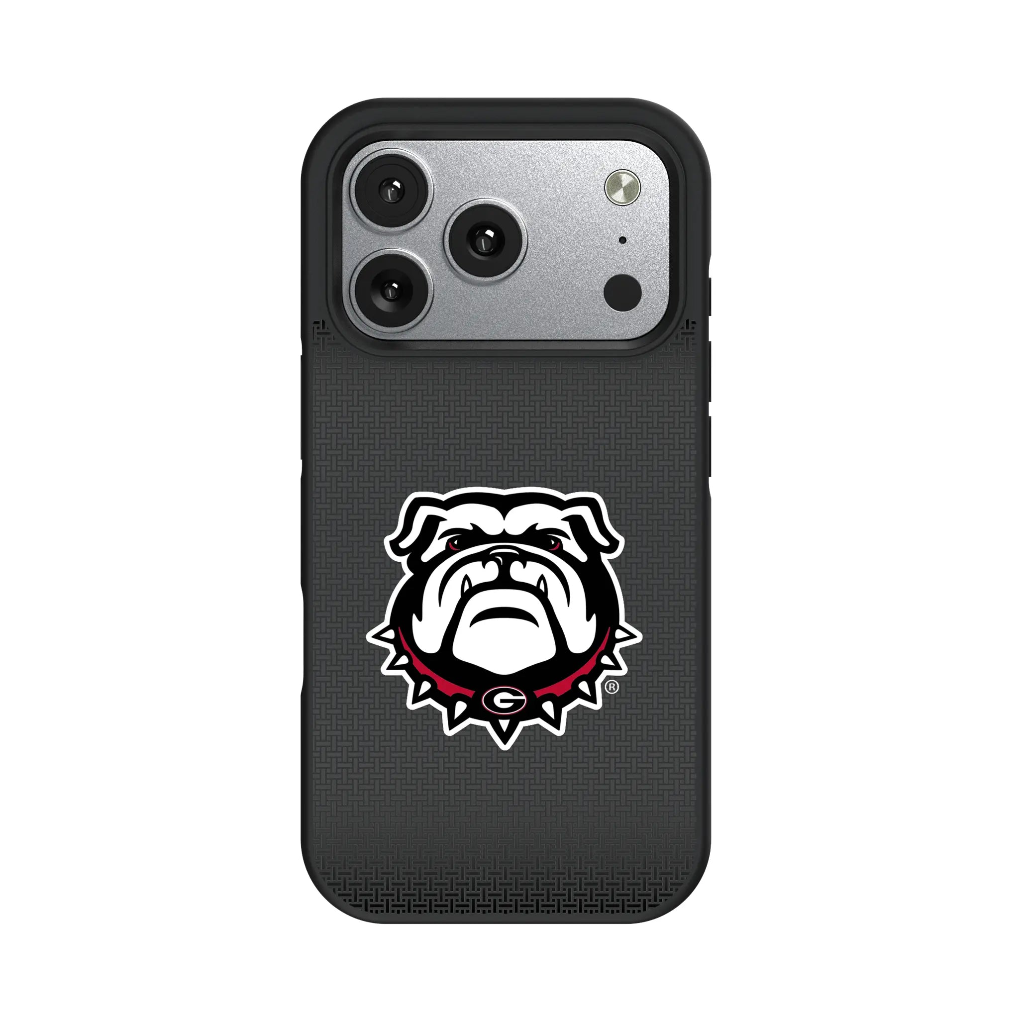 University of Georgia Bulldogs Uga Linen iPhone Bump Phone Case for Apple iPhone#Device_iPhone 17 Pro