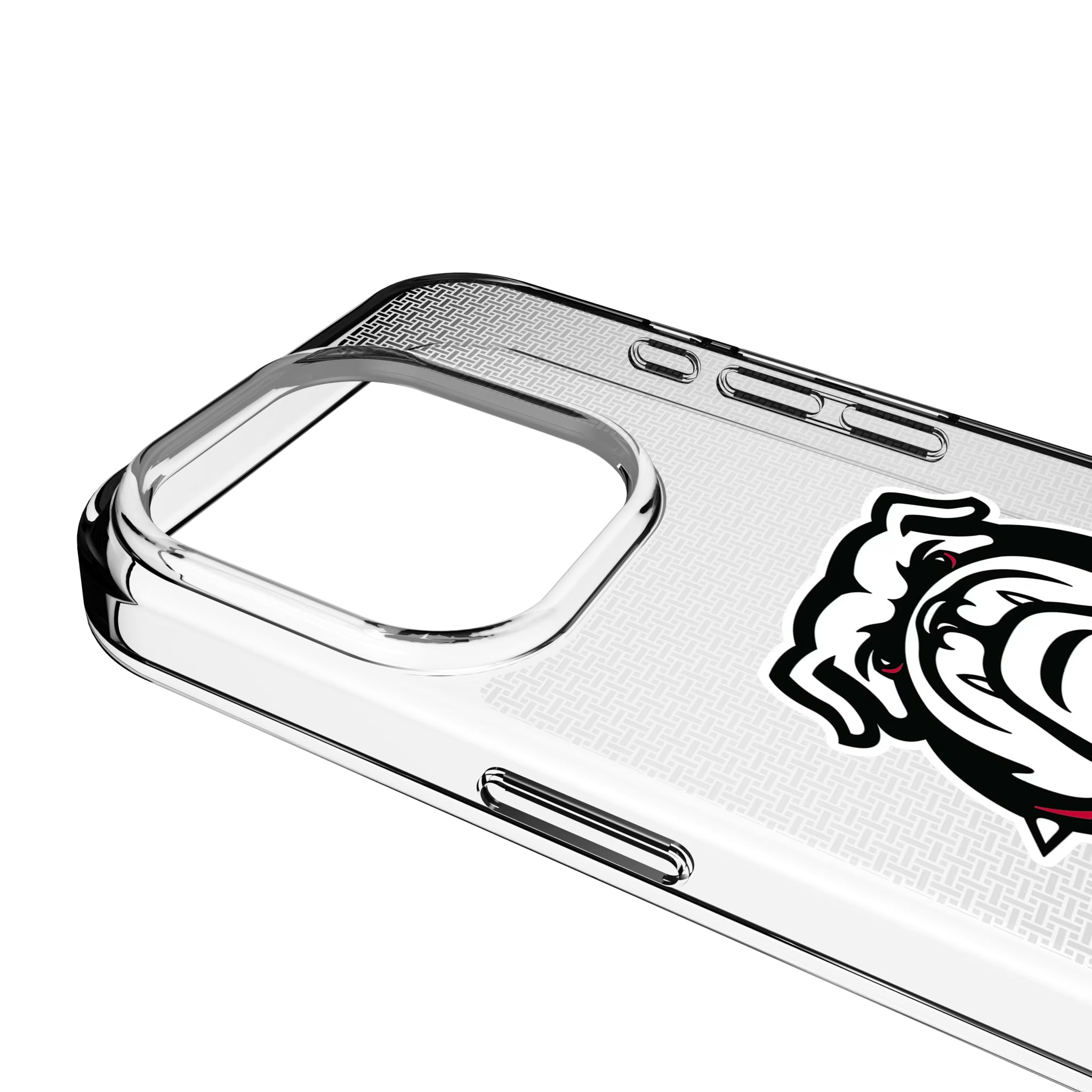 University of Georgia Bulldogs Uga Linen iPhone Clear Phone Case for Apple iPhone - Detail