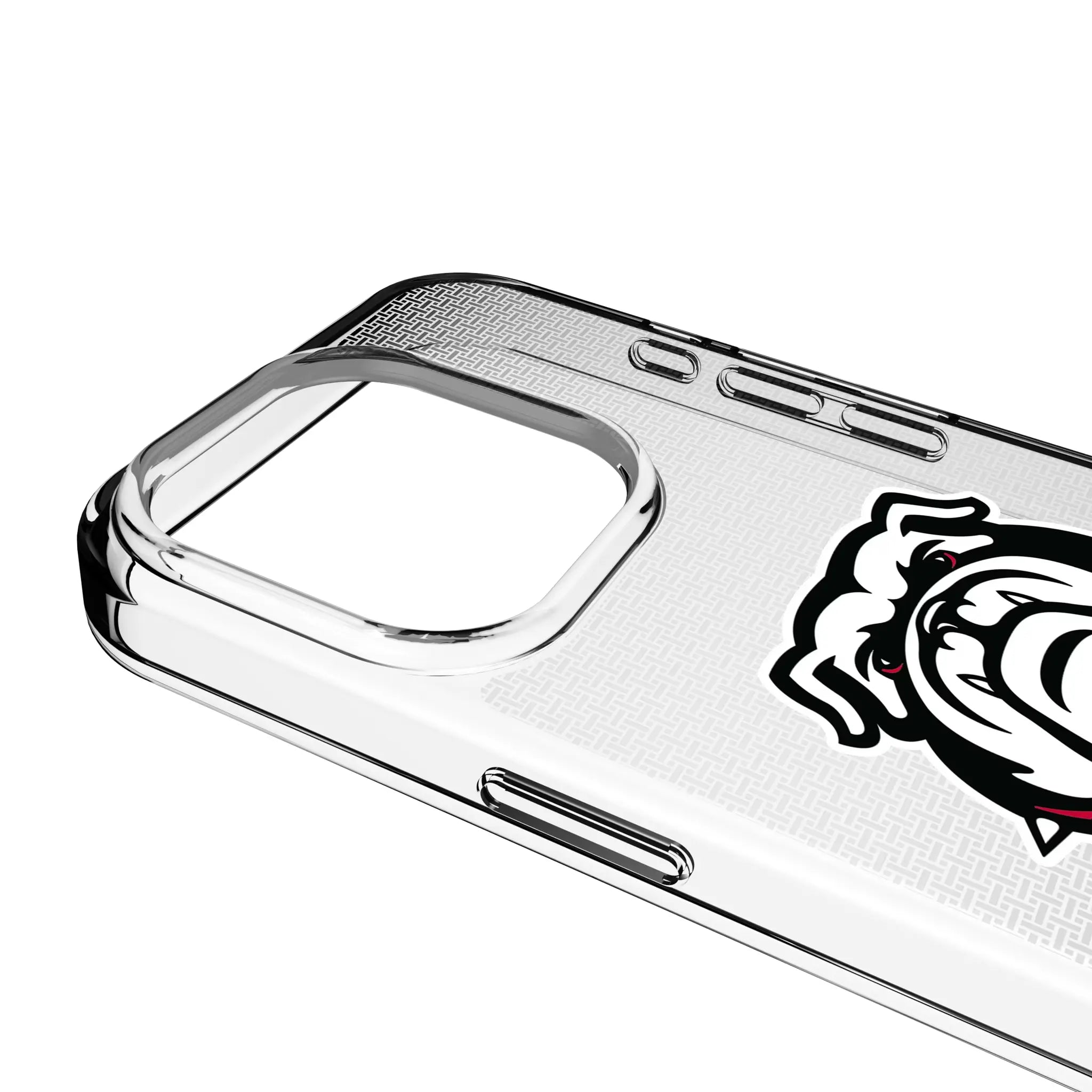 University of Georgia Bulldogs Uga Linen iPhone Clear Phone Case for Apple iPhone - Detail