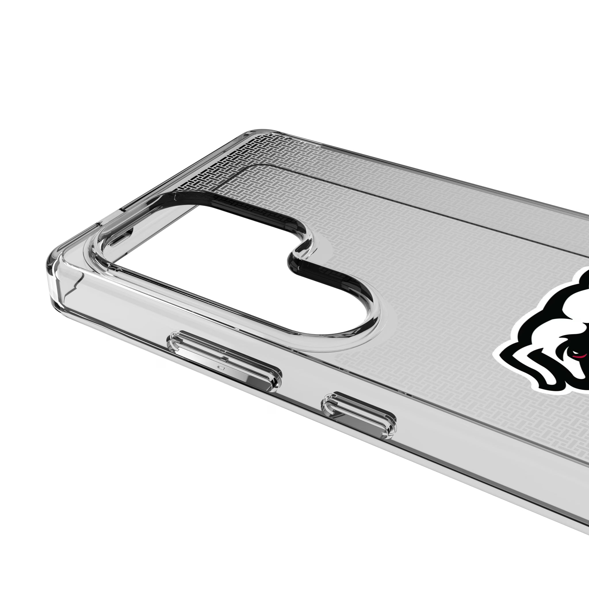 University of Georgia Bulldogs Uga Linen Galaxy Clear Phone Case for Samsung Galaxy - Detail