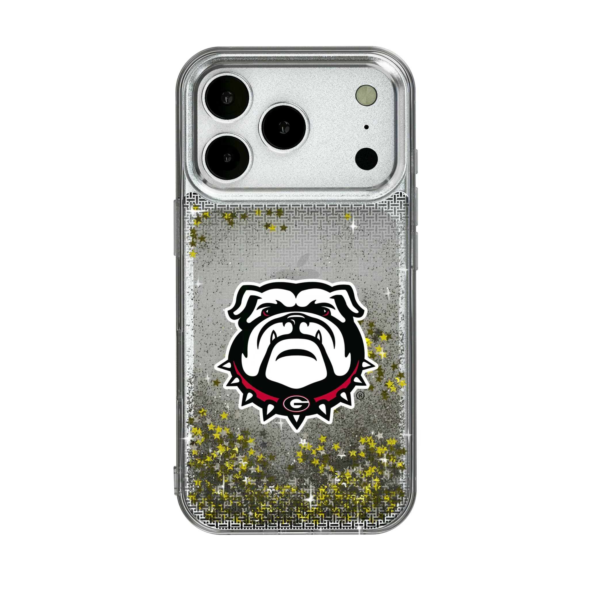 University of Georgia Bulldogs Uga Linen iPhone Glitter Phone Case for Apple iPhone