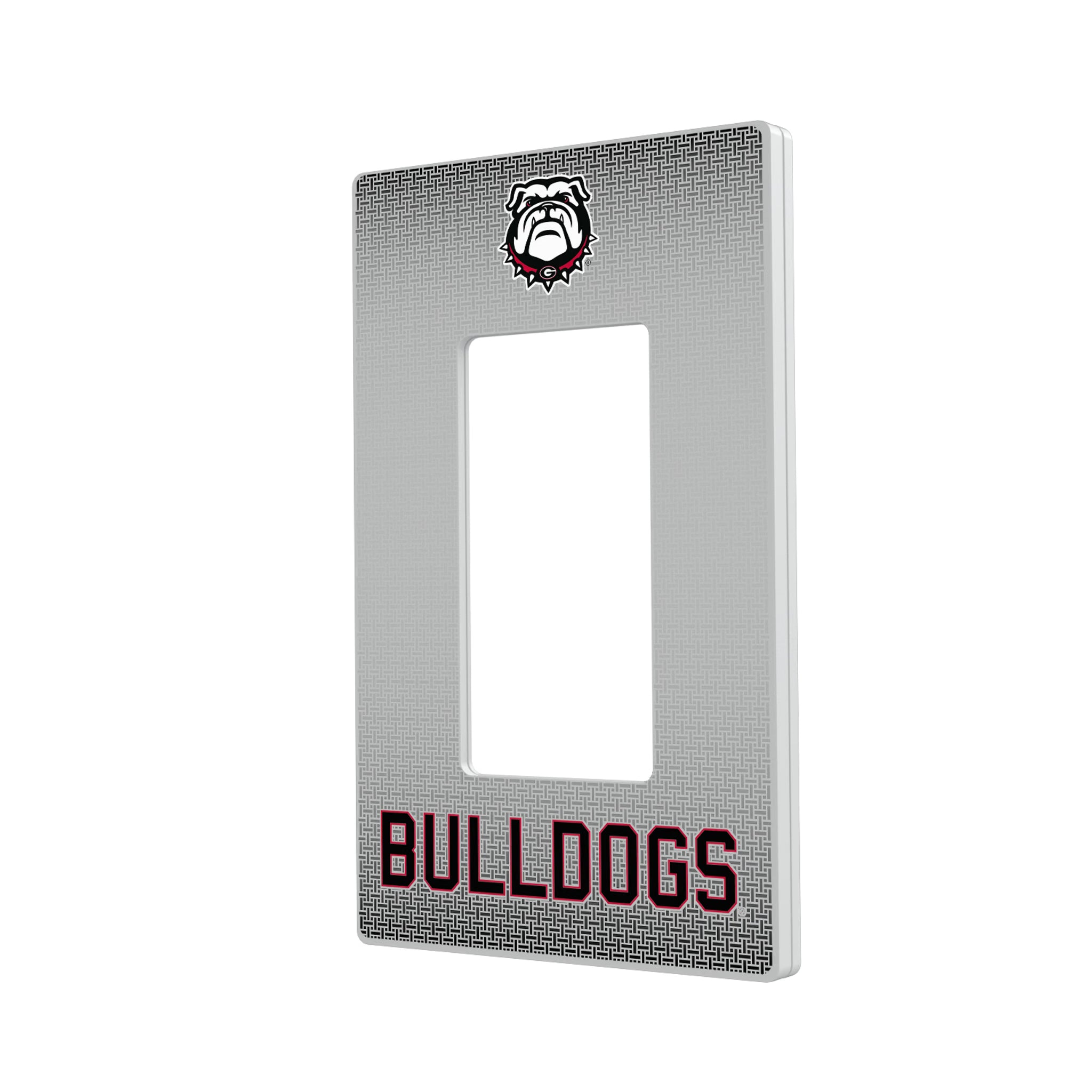 University of Georgia Bulldogs Uga Linen Hidden-Screw Light Switch Plate#Style_Single Rocker