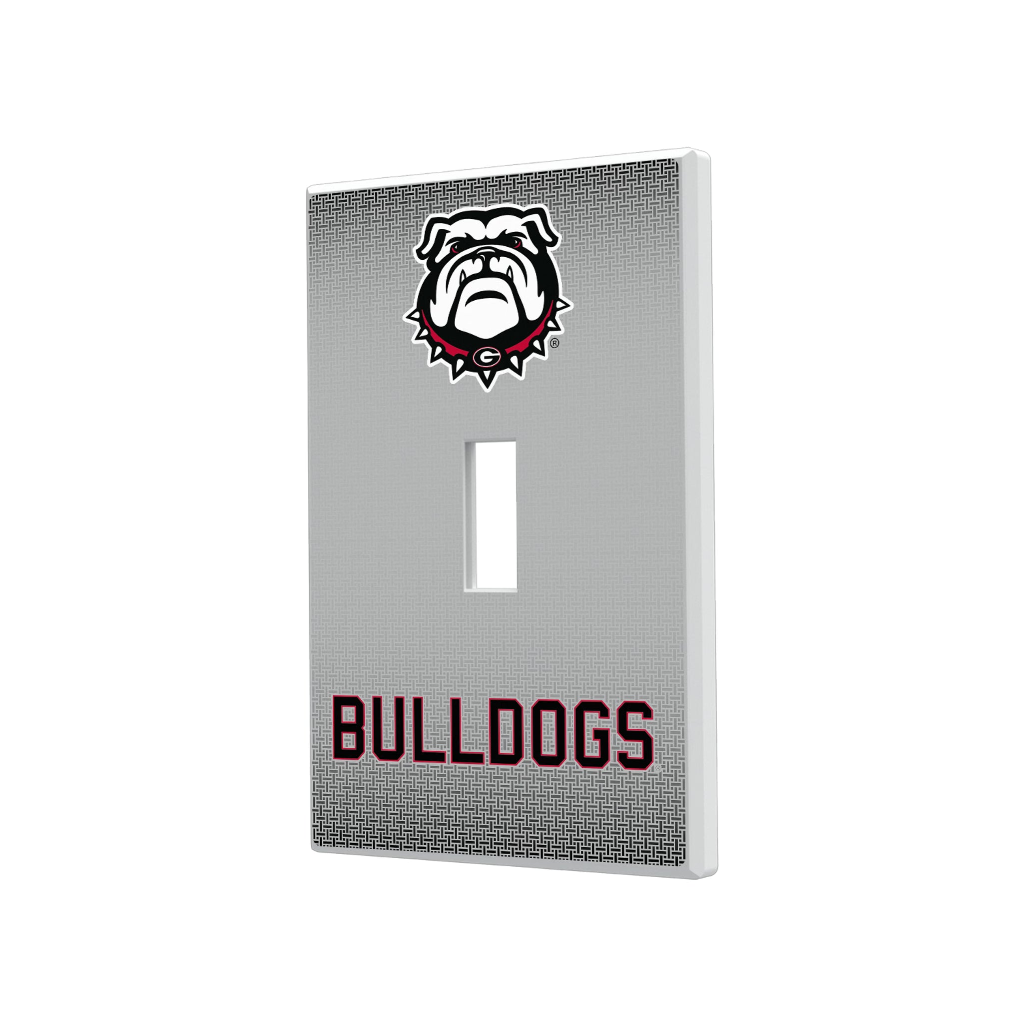 University of Georgia Bulldogs Uga Linen Hidden-Screw Light Switch Plate#Style_Single Toggle