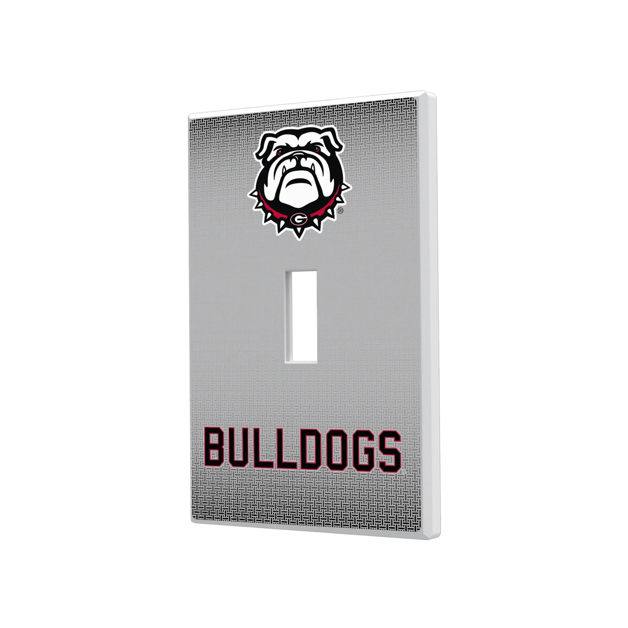 University of Georgia Bulldogs Uga Linen Hidden-Screw Light Switch Plate#Style_Single Toggle
