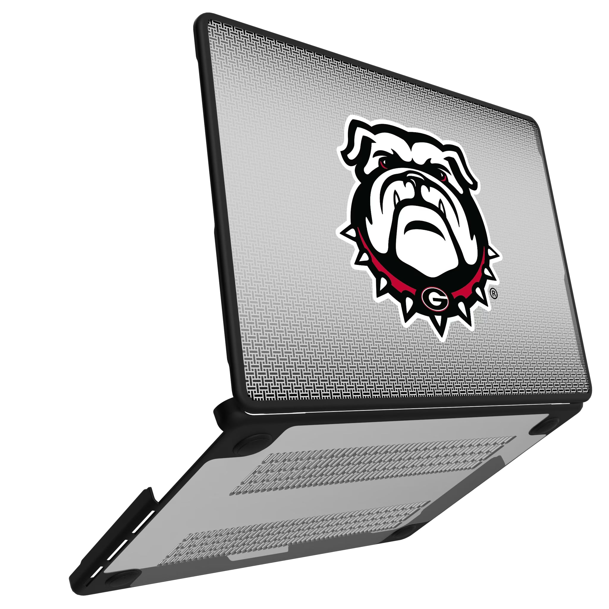 University of Georgia Bulldogs Uga Linen MacBook Laptop Case for Apple MacBook#Device_MacBook Pro (14-inch, 2021) / MacBook Pro (14-inch, 2023) / MacBook Pro (14-inch, 2024)