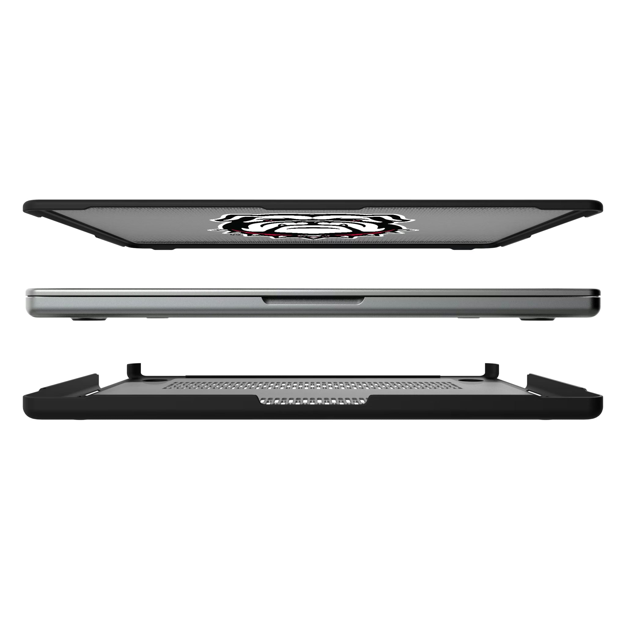 University of Georgia Bulldogs Uga Linen MacBook Laptop Case for Apple MacBook#Device_MacBook Pro (14-inch, 2021) / MacBook Pro (14-inch, 2023) / MacBook Pro (14-inch, 2024)