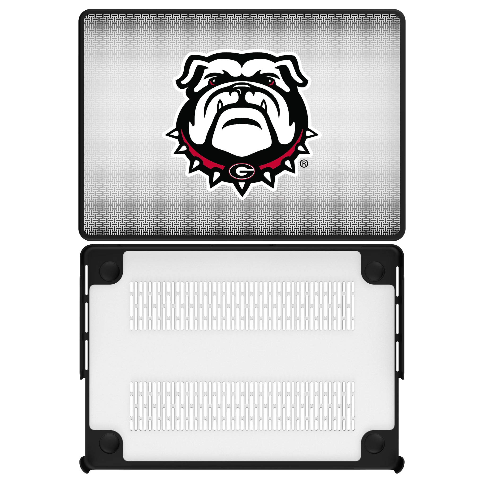 University of Georgia Bulldogs Uga Linen MacBook Laptop Case for Apple MacBook#Device_MacBook Pro (14-inch, 2021) / MacBook Pro (14-inch, 2023) / MacBook Pro (14-inch, 2024)