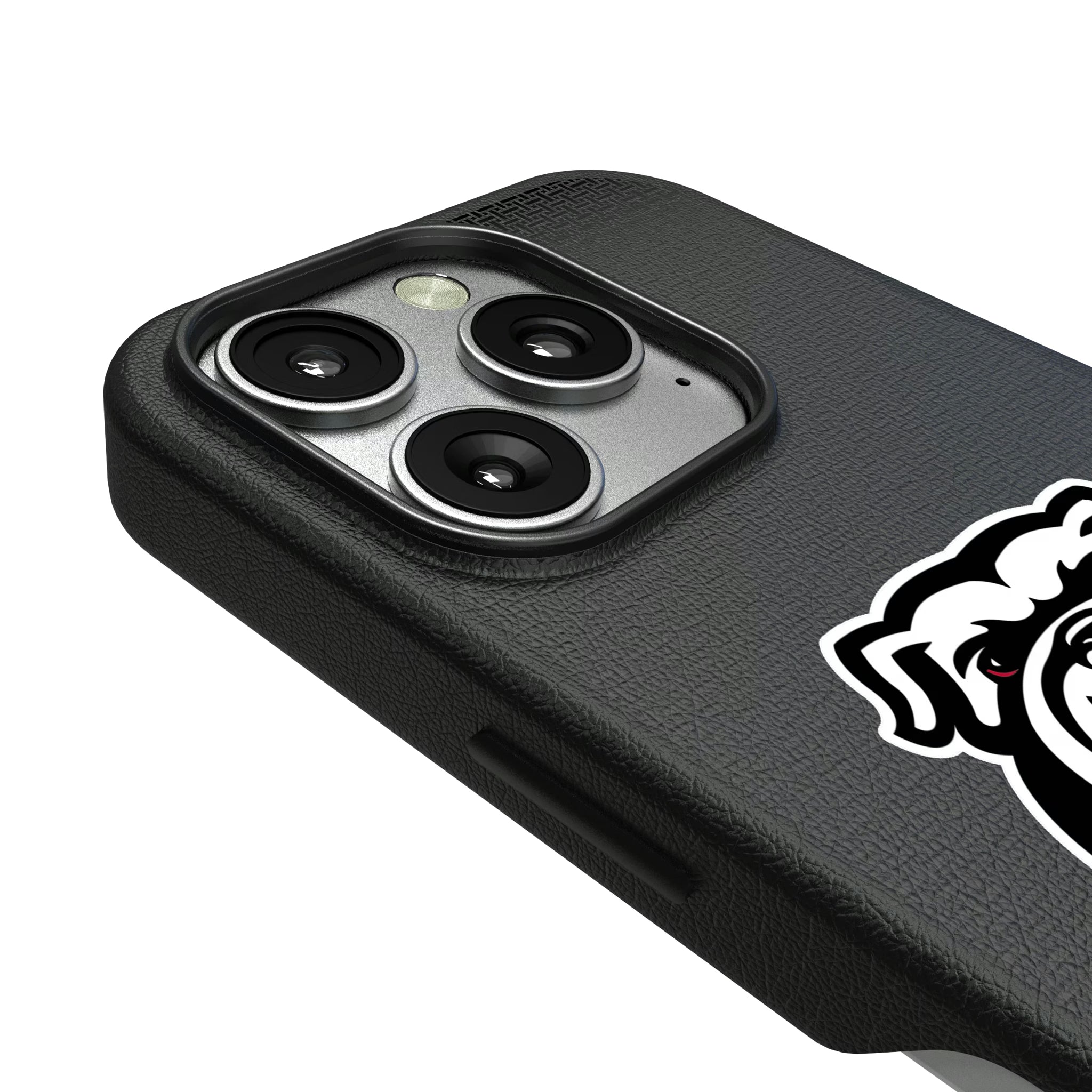 University of Georgia Bulldogs Uga Linen iPhone MagSafe Compatible Phone Case for Apple iPhone - Detail