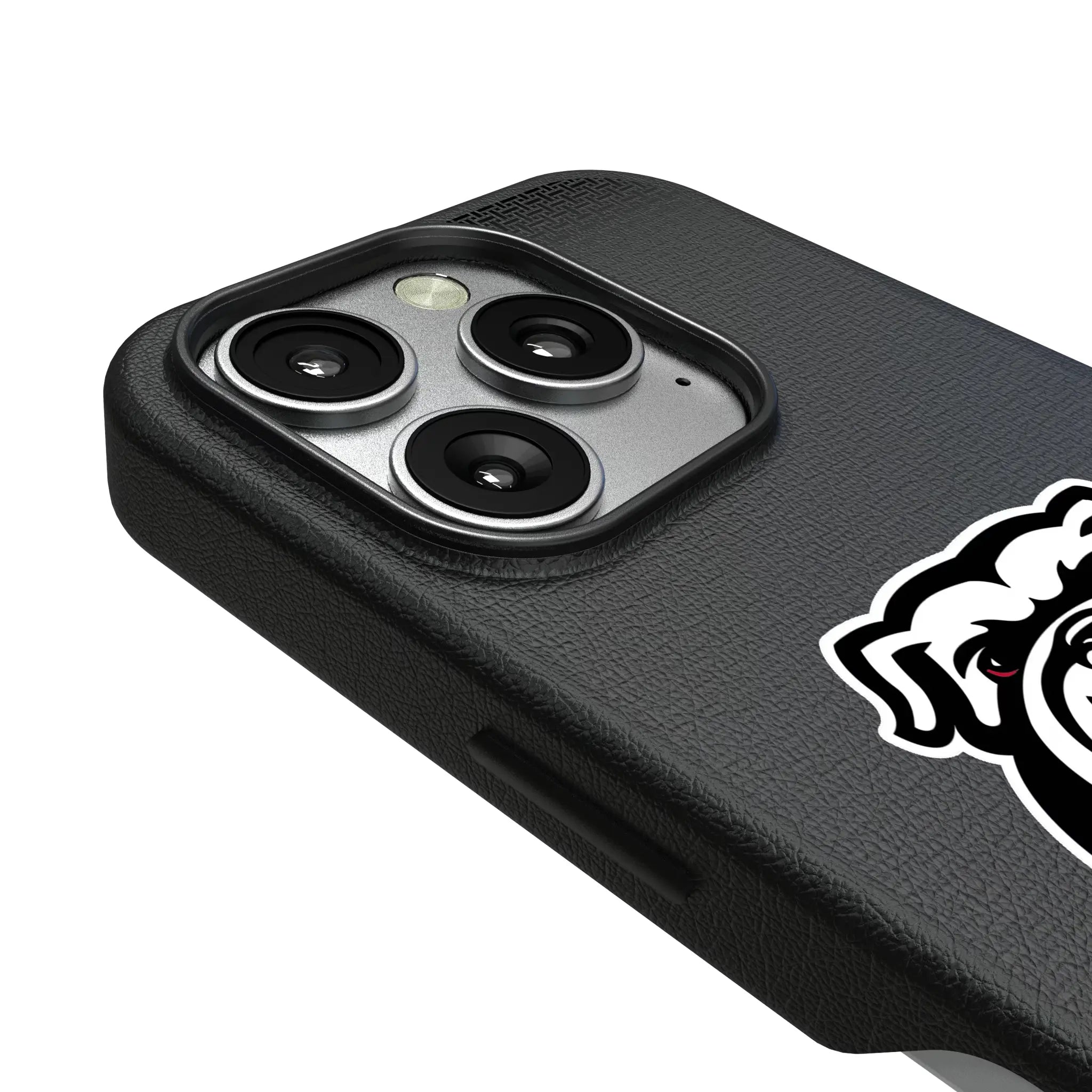 University of Georgia Bulldogs Uga Linen iPhone MagSafe Compatible Phone Case for Apple iPhone - Detail