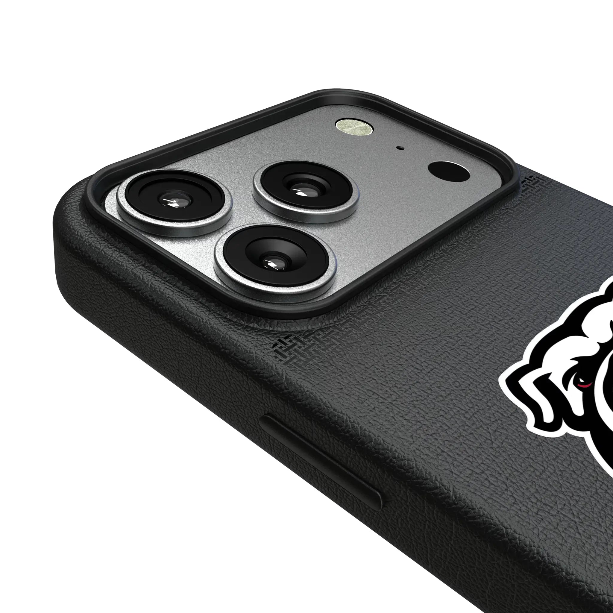 University of Georgia Bulldogs Uga Linen iPhone MagSafe Compatible Phone Case for Apple iPhone - Detail#Device_iPhone 17 Pro