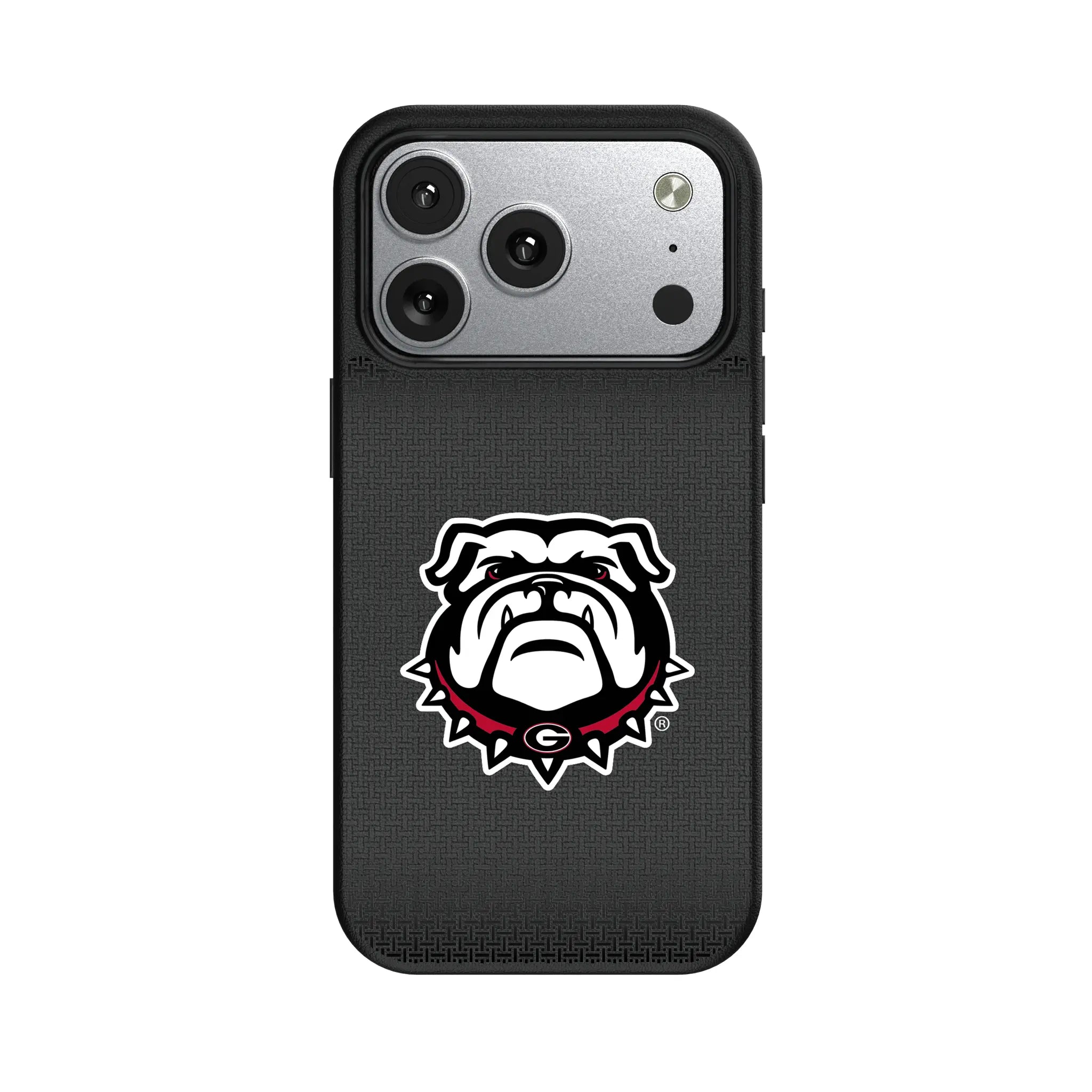 University of Georgia Bulldogs Uga Linen iPhone MagSafe Compatible Phone Case for Apple iPhone#Device_iPhone 17 Pro
