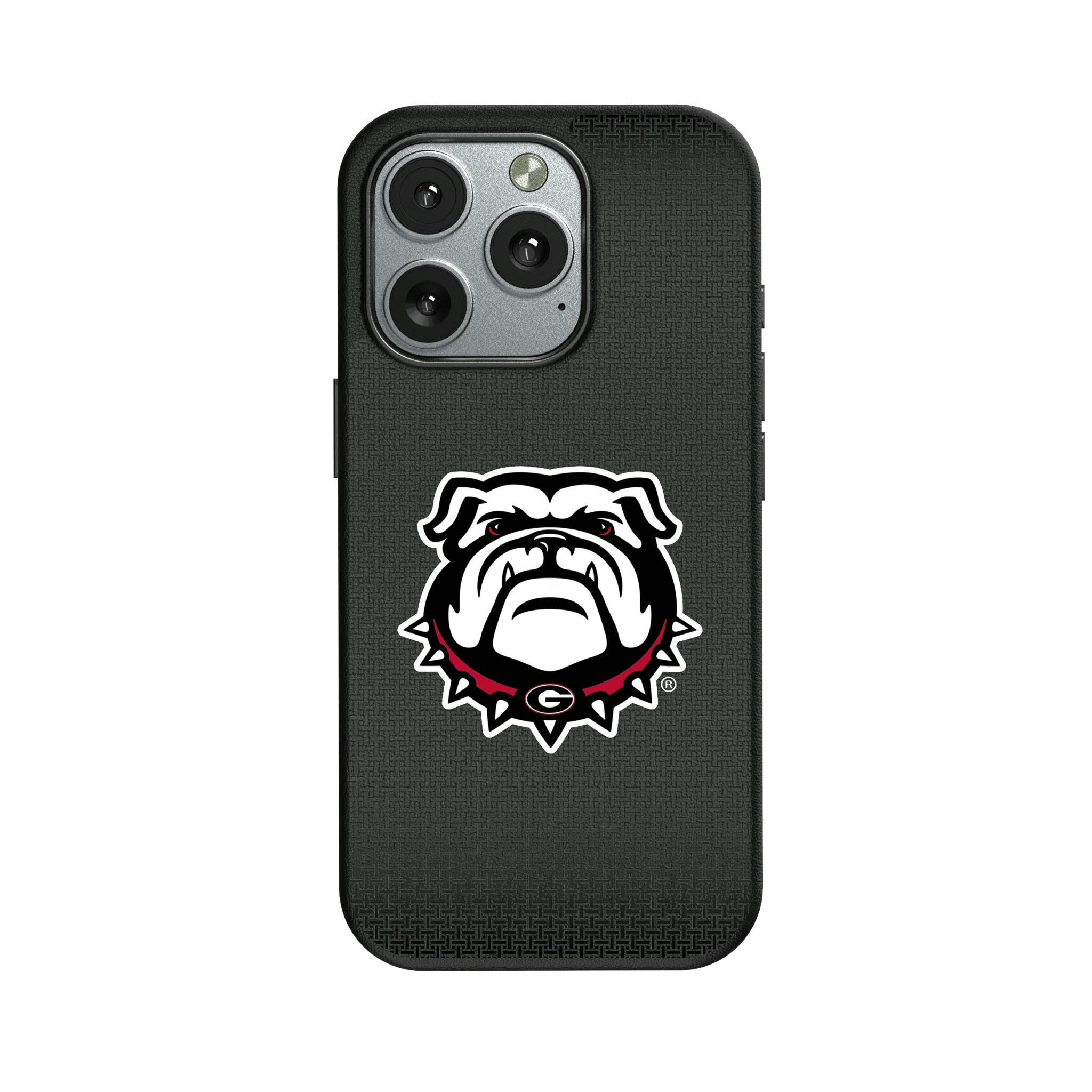 University of Georgia Bulldogs Uga Linen iPhone MagSafe Compatible Phone Case for Apple iPhone