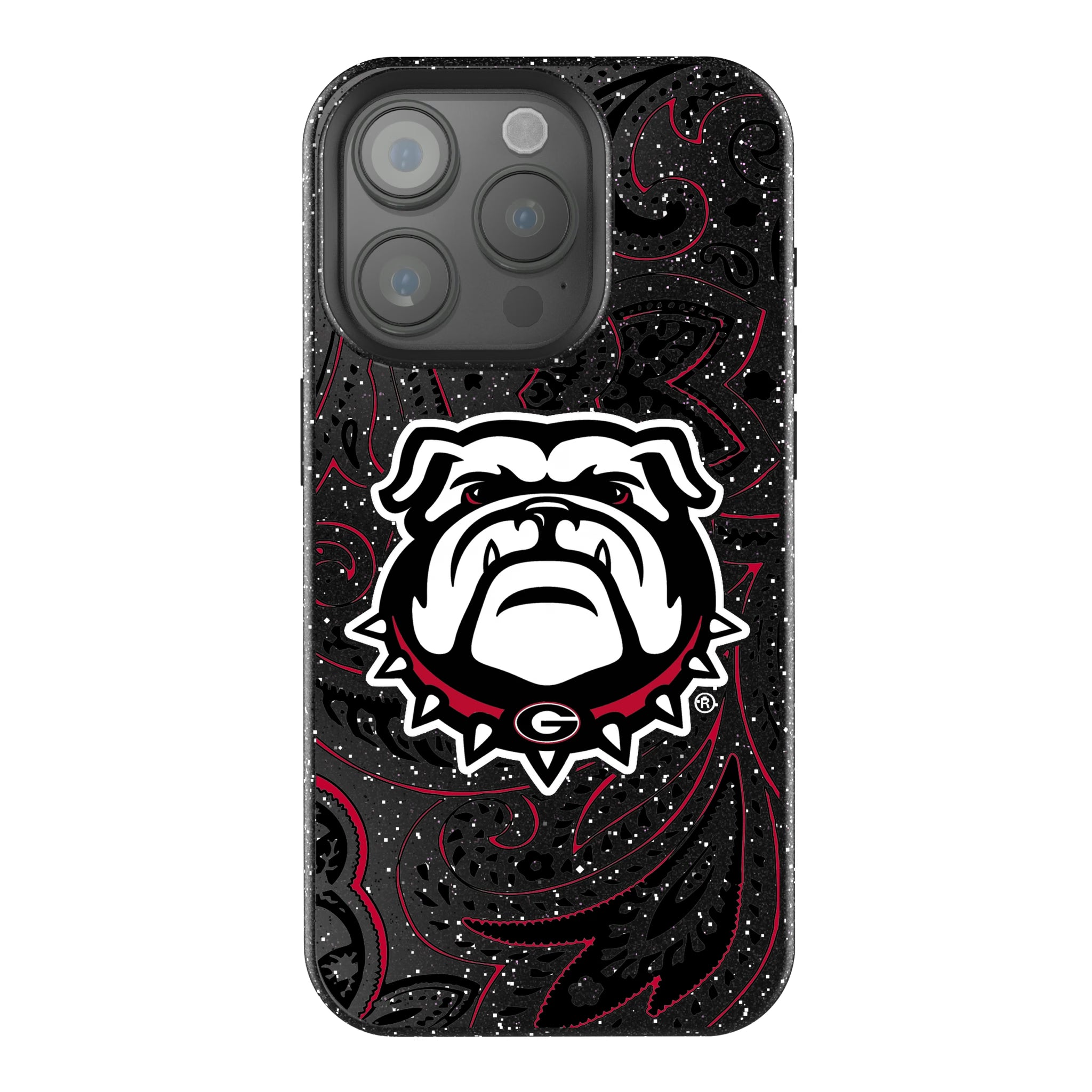 University of Georgia Bulldogs Uga Paisley iPhone Bling Phone Case for Apple iPhone