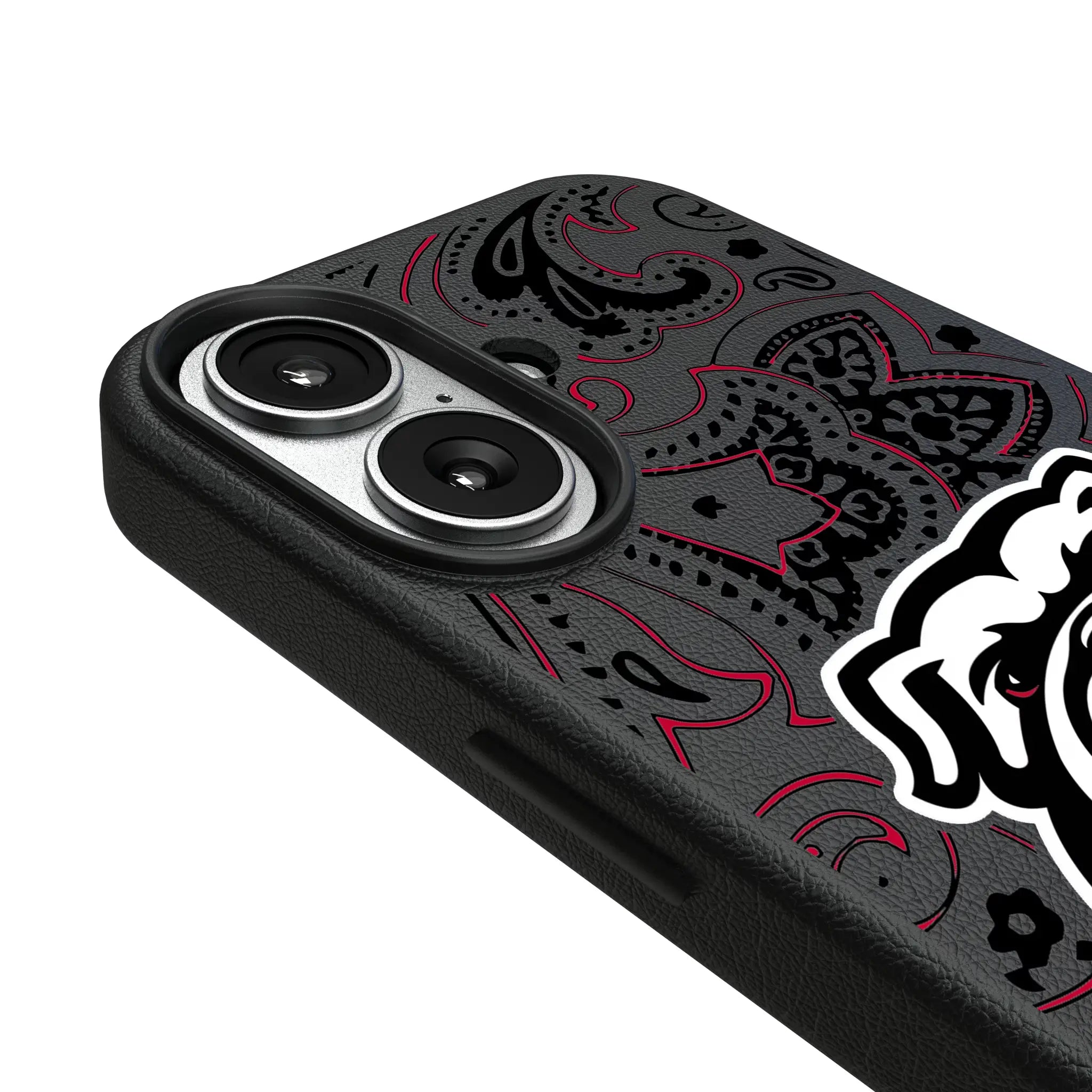University of Georgia Bulldogs Uga Paisley iPhone MagSafe Compatible Phone Case for Apple iPhone - Detail#Device_iPhone 17