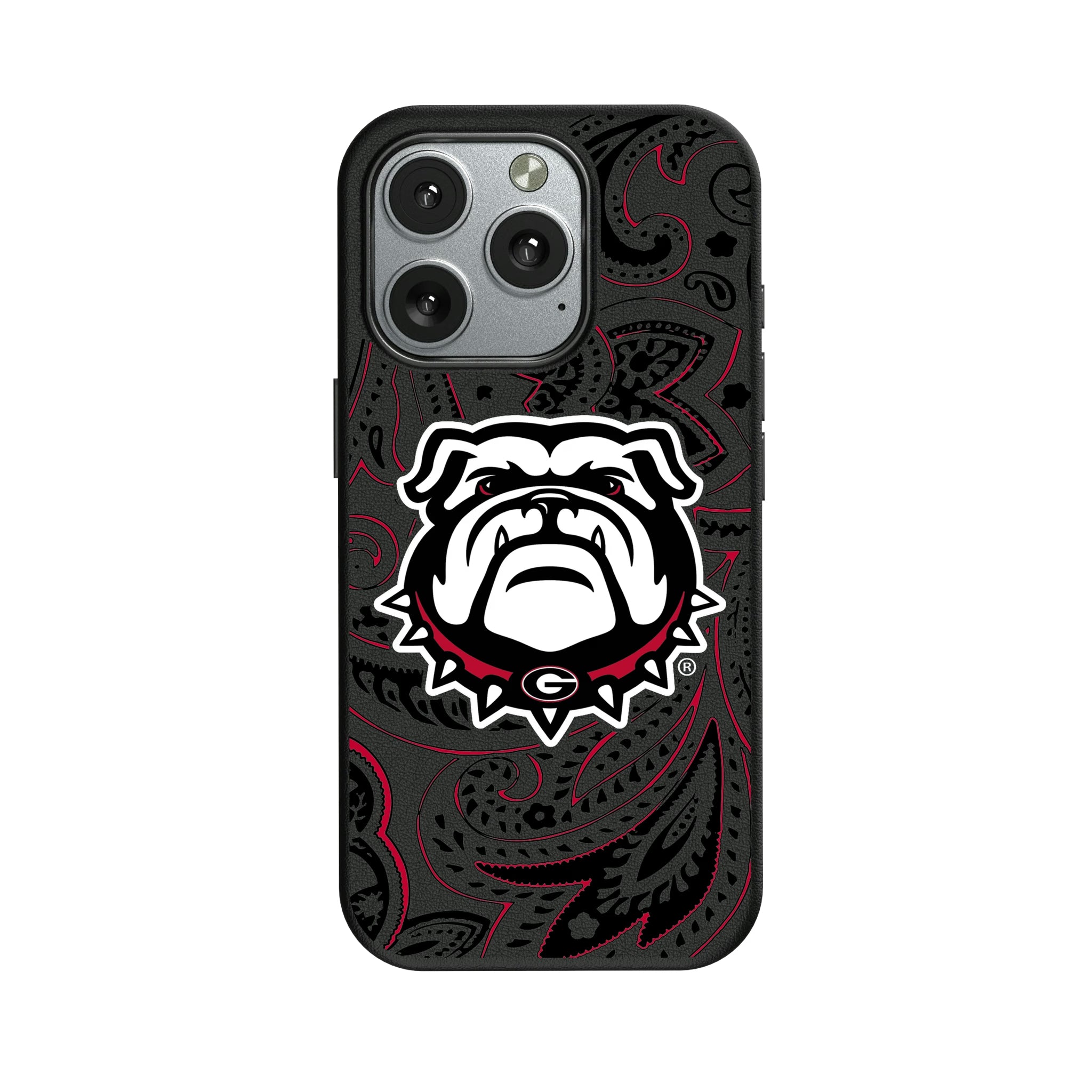 University of Georgia Bulldogs Uga Paisley iPhone MagSafe Compatible Phone Case for Apple iPhone