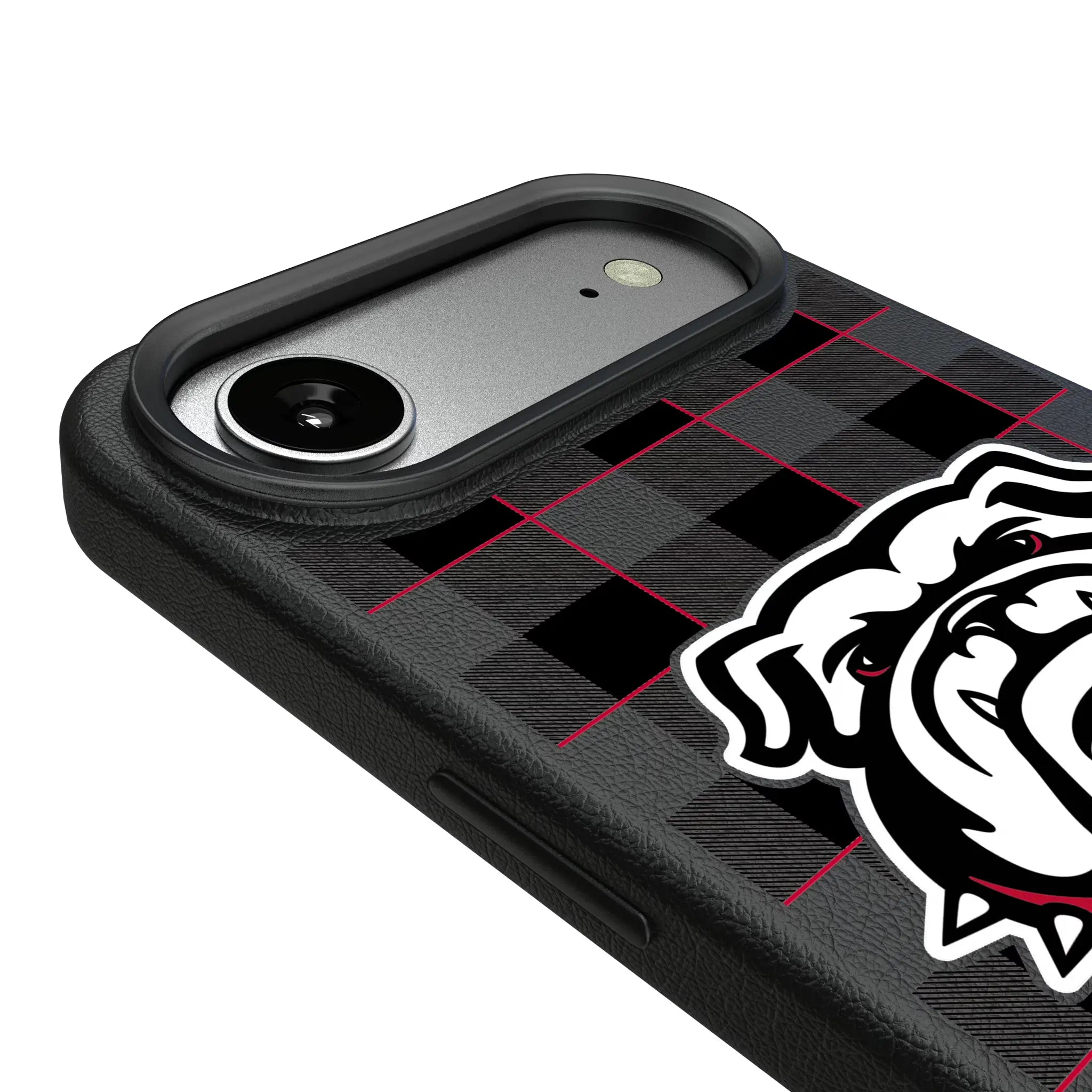 University of Georgia Bulldogs Uga Plaid iPhone MagSafe Compatible Phone Case for Apple iPhone - Detail#Device_iPhone Air