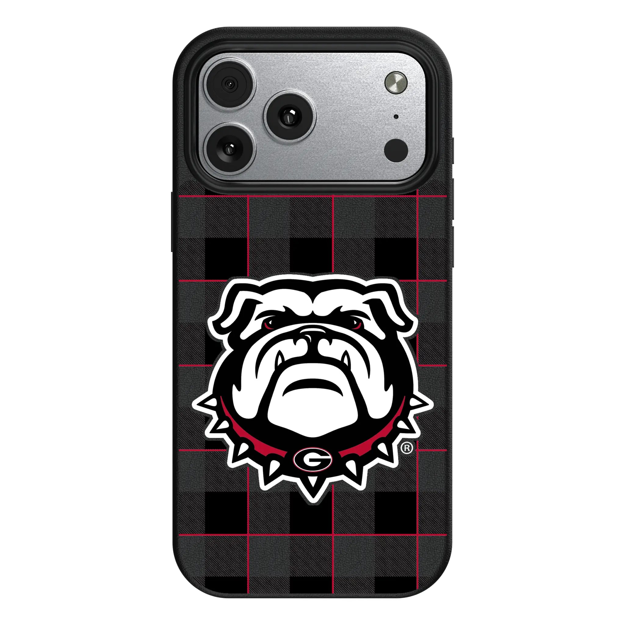 University of Georgia Bulldogs Uga Plaid iPhone MagSafe Compatible Phone Case for Apple iPhone#Device_iPhone 17 Pro Max