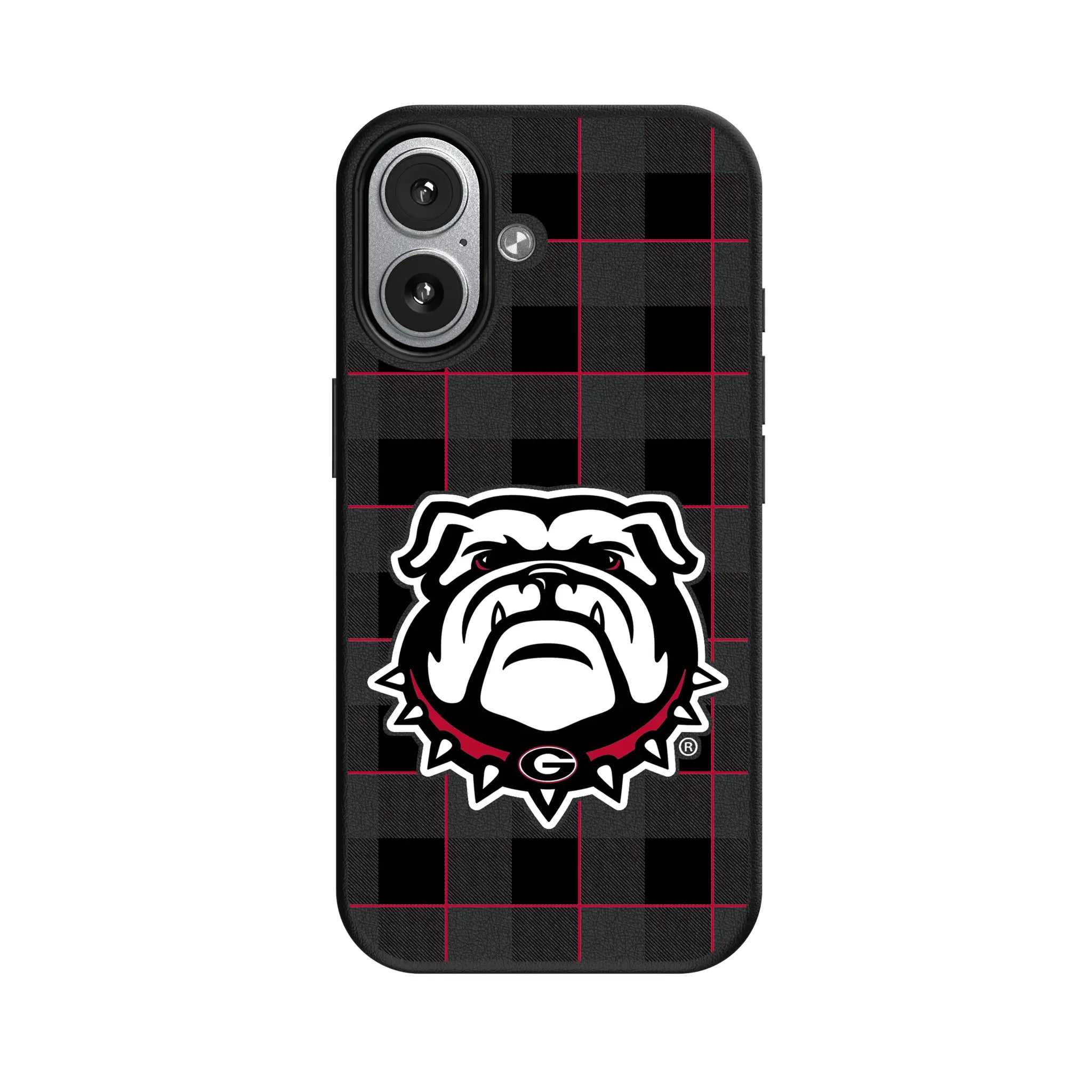University of Georgia Bulldogs Uga Plaid iPhone MagSafe Compatible Phone Case for Apple iPhone#Device_iPhone 17