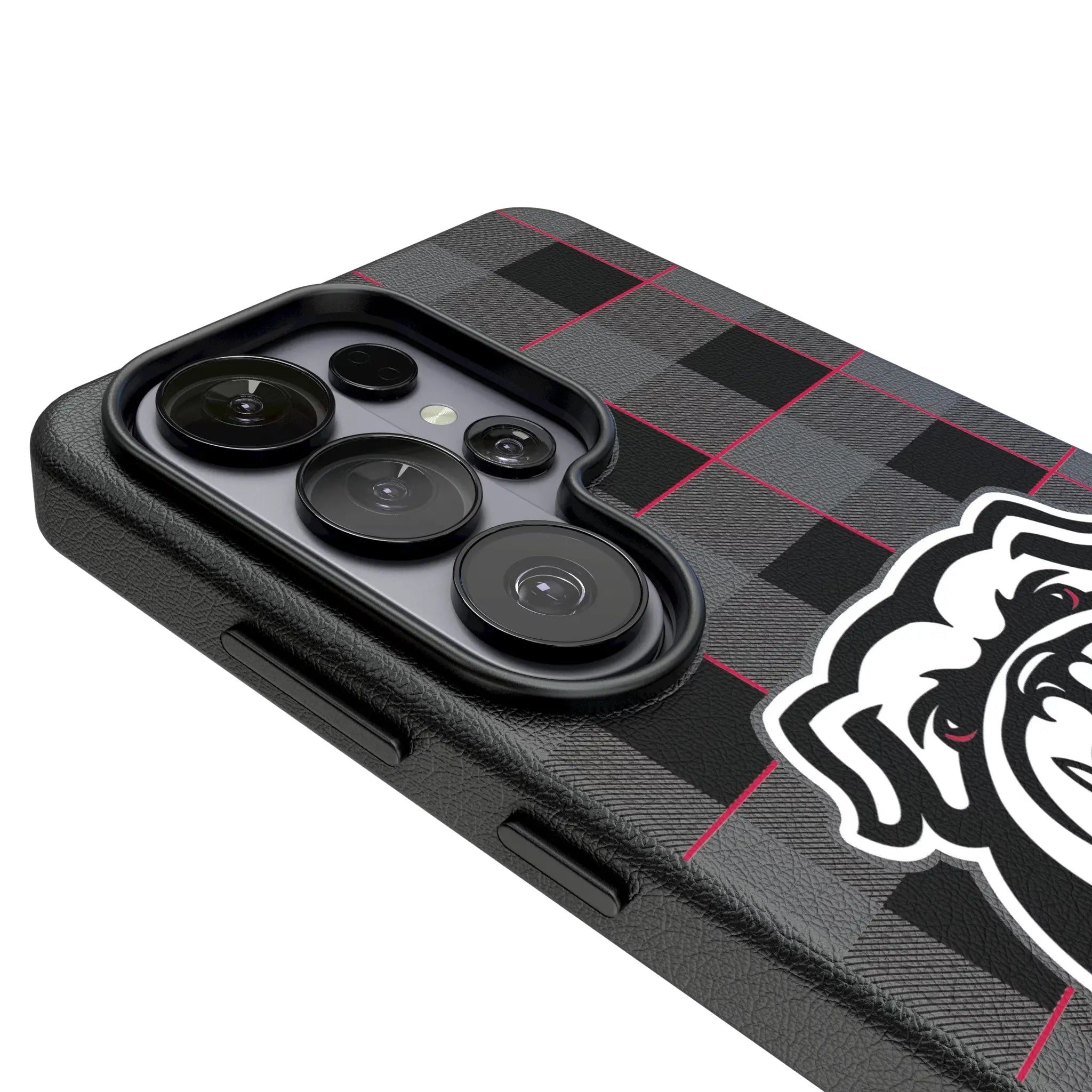University of Georgia Bulldogs Uga Plaid Galaxy MagSafe Compatible Phone Case for Samsung Galaxy - Detail#Device_Galaxy S26 Ultra