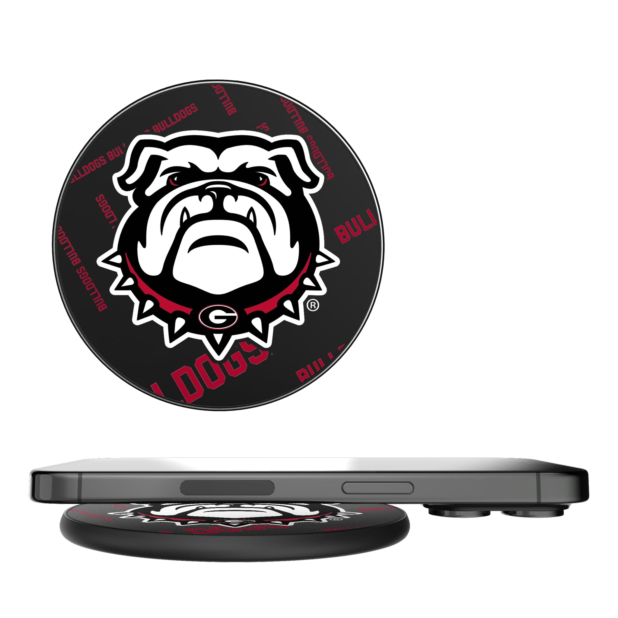 University of Georgia Bulldogs Uga Quadtile 15-Watt Wireless Charger