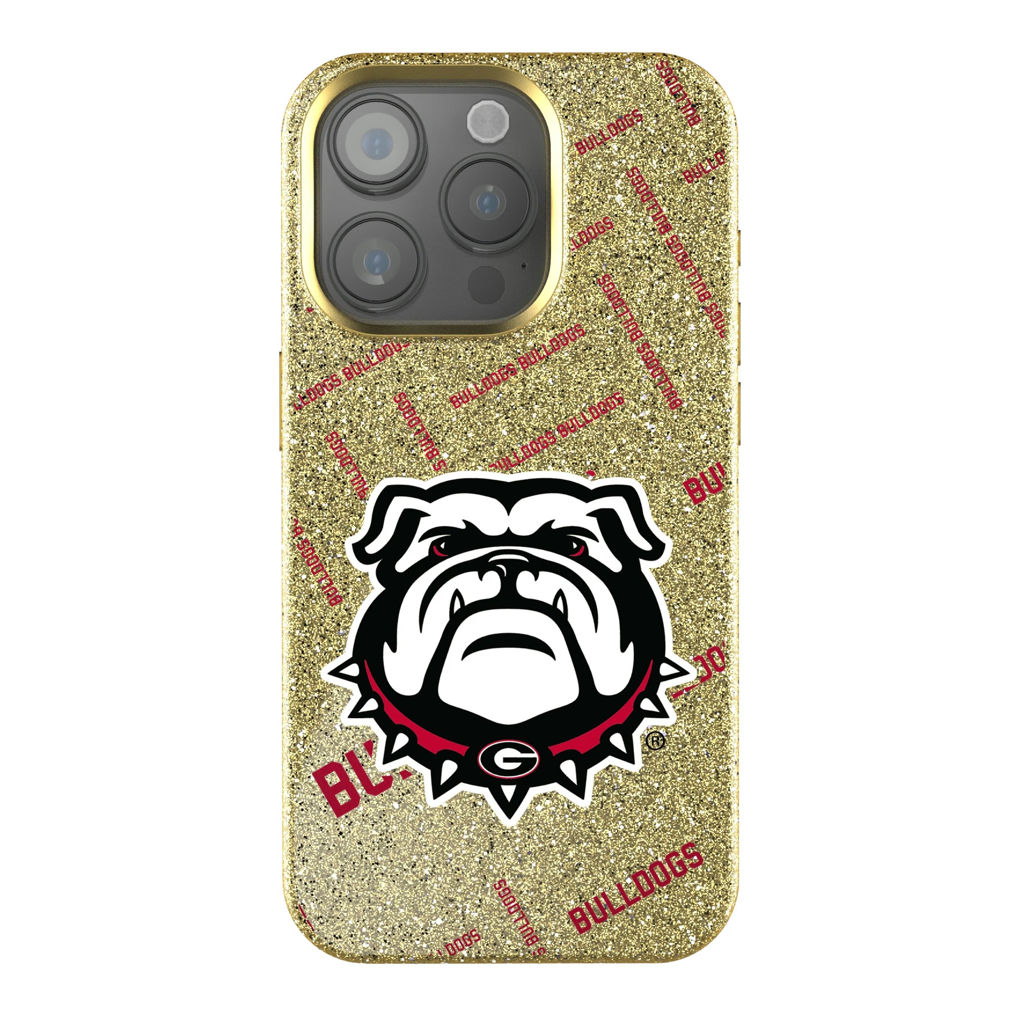 University of Georgia Bulldogs Uga Quadtile iPhone Bling Phone Case for Apple iPhone