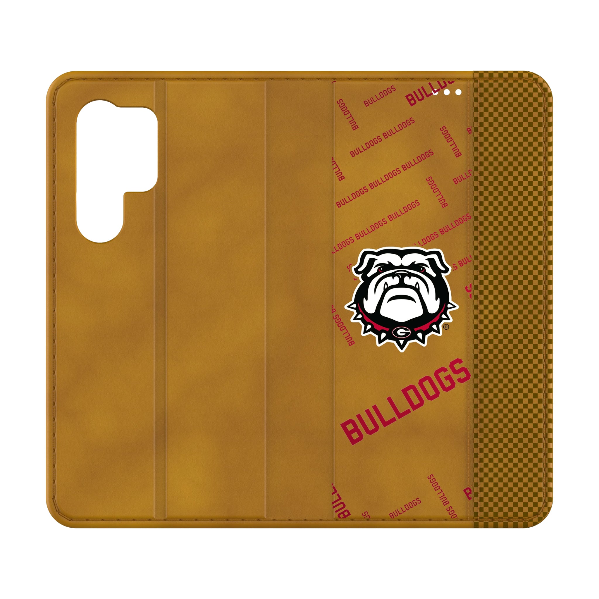 University of Georgia Bulldogs Uga Quadtile Galaxy Folio Phone Case for Samsung Galaxy
