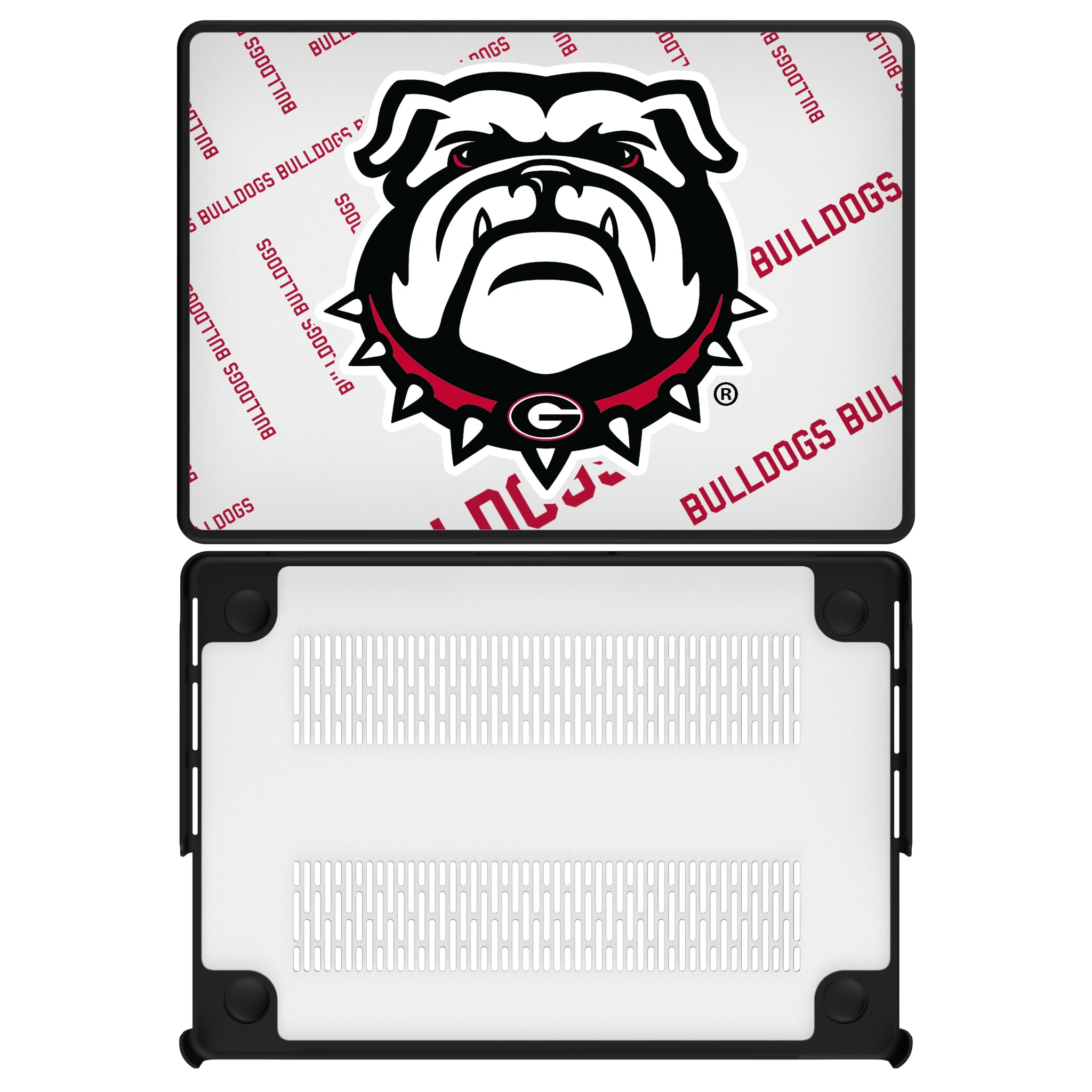 University of Georgia Bulldogs Uga Quadtile MacBook Laptop Case for Apple MacBook#Device_MacBook Pro (14-inch, 2021) / MacBook Pro (14-inch, 2023) / MacBook Pro (14-inch, 2024)