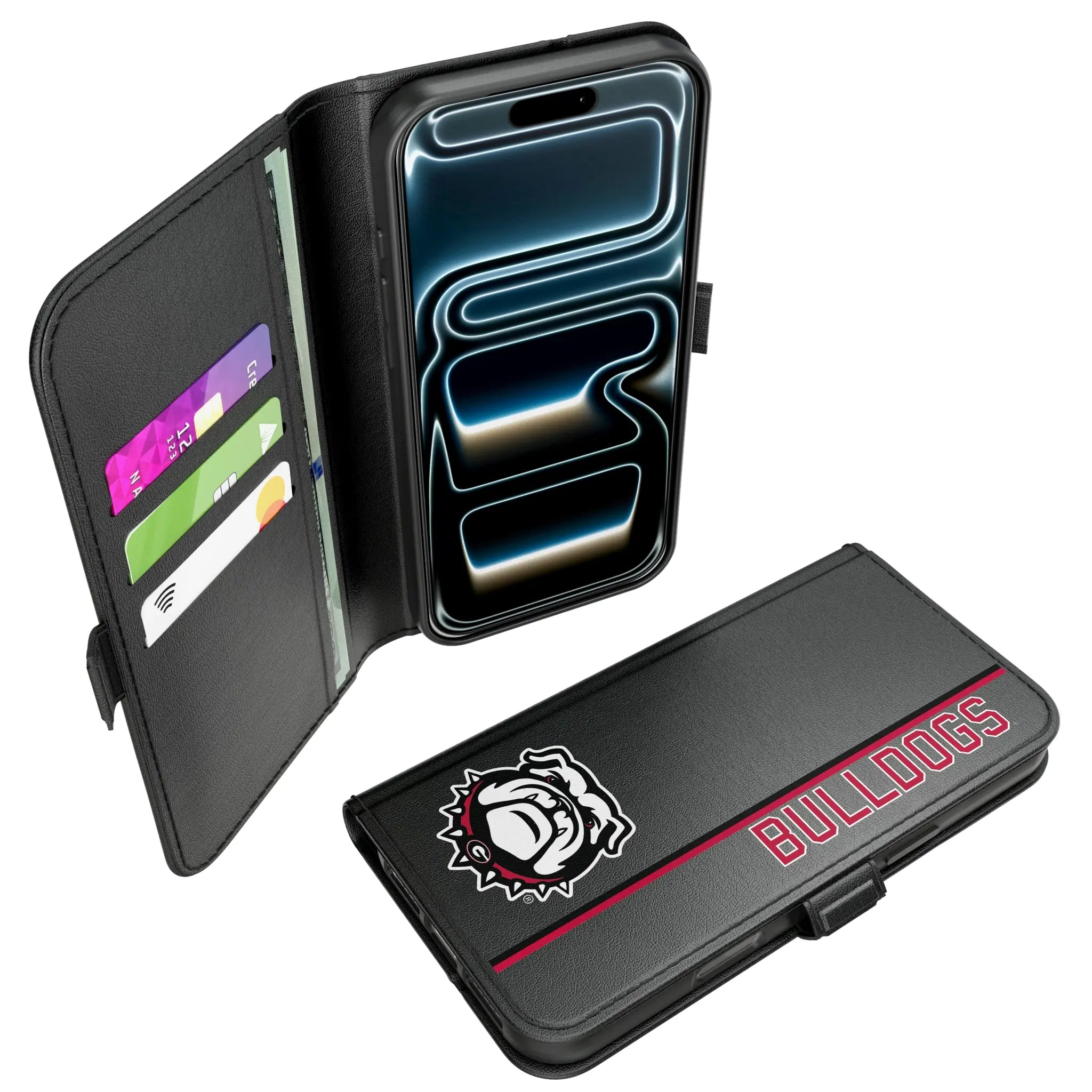 University of Georgia Bulldogs Uga Sidebar iPhone Folio Phone Case for Apple iPhone#Device_iPhone 17 Pro Max