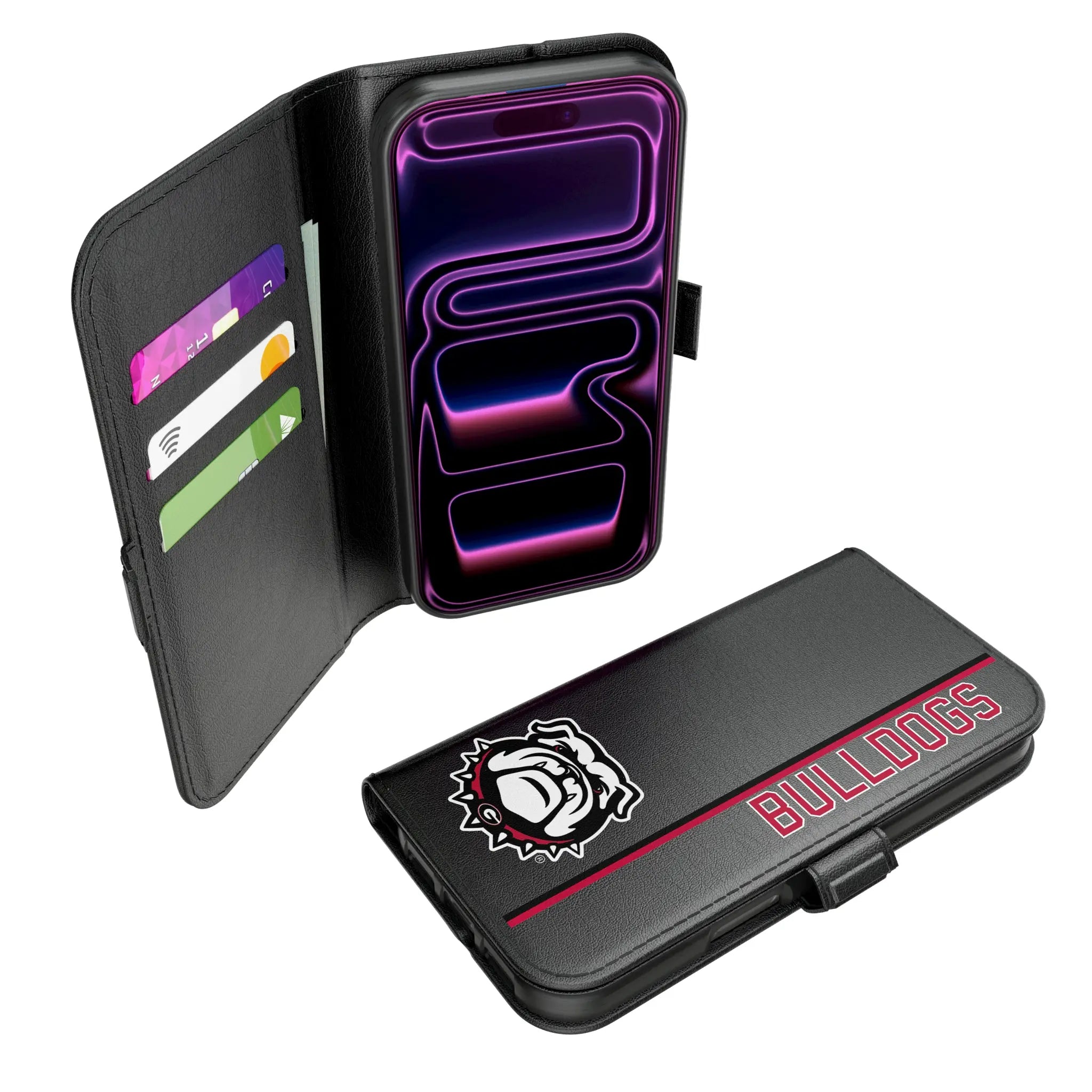 University of Georgia Bulldogs Uga Sidebar iPhone Folio Phone Case for Apple iPhone#Device_iPhone 17 Pro