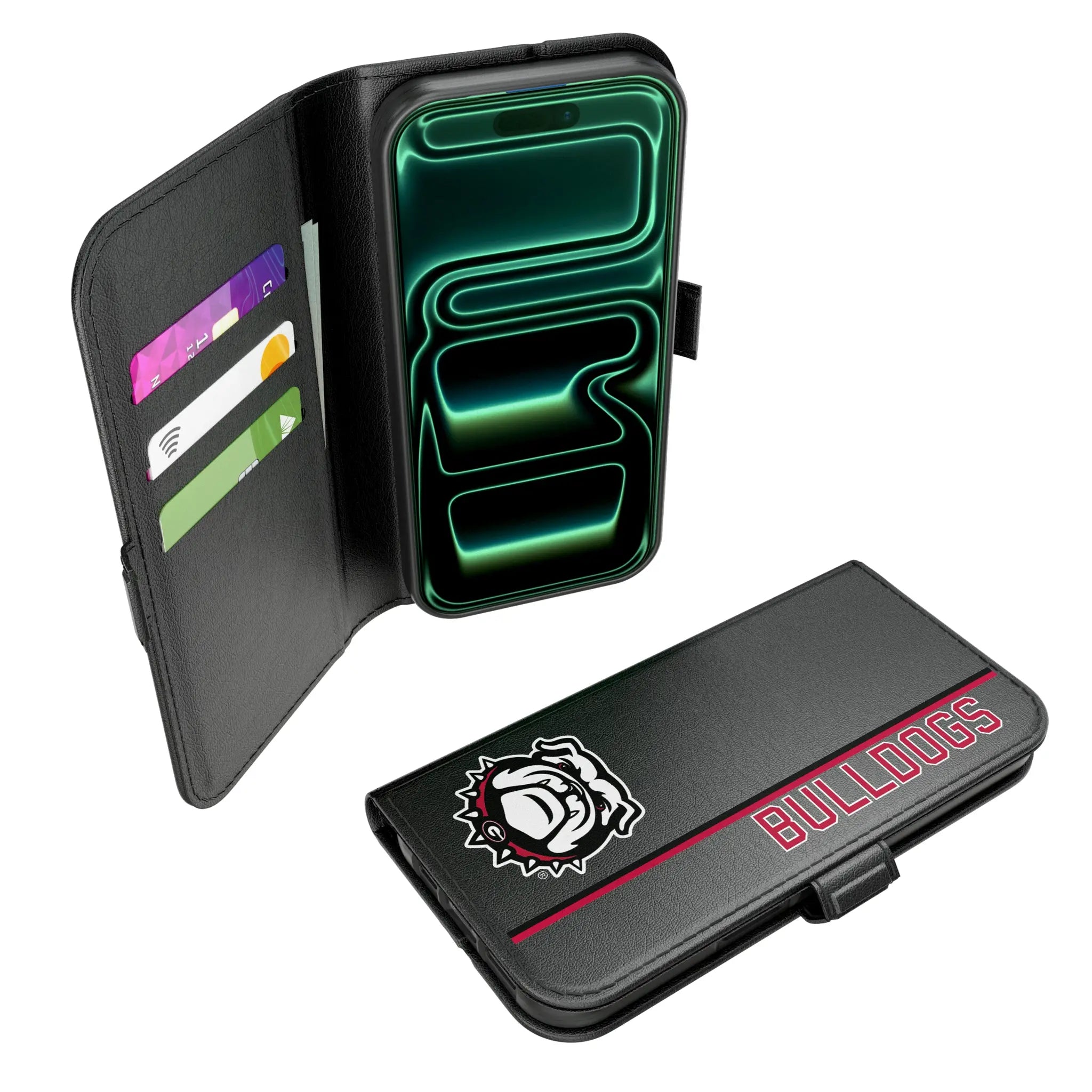 University of Georgia Bulldogs Uga Sidebar iPhone Folio Phone Case for Apple iPhone#Device_iPhone 17
