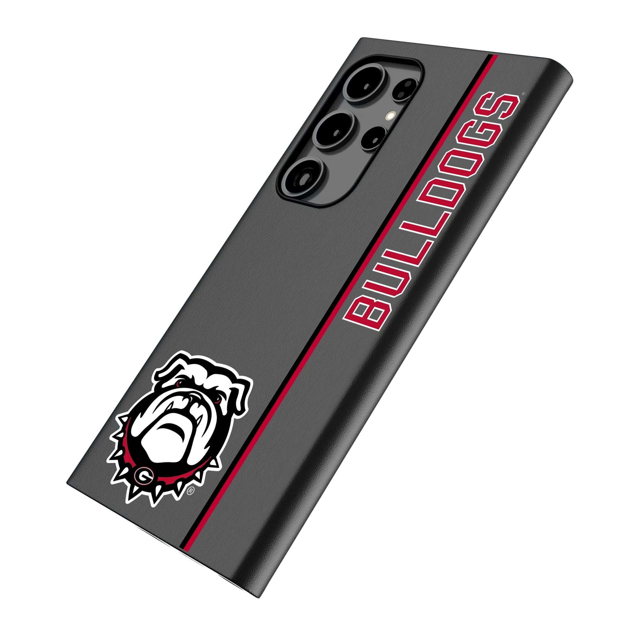 University of Georgia Bulldogs Uga Sidebar Galaxy MagSafe Compatible Phone Case for Samsung Galaxy - Isometric View
